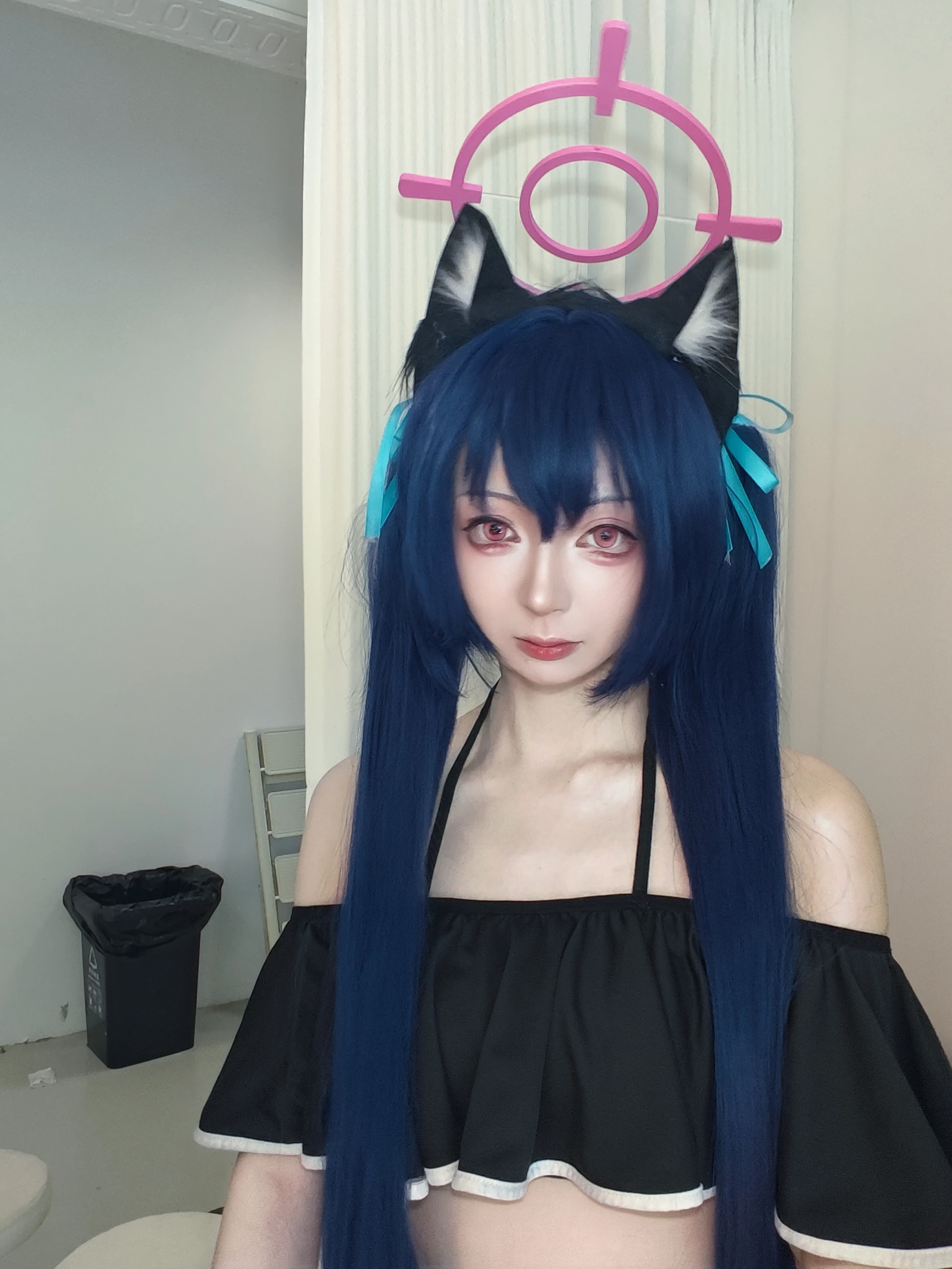 【黑见芹香cos】泳装造型的花絮自拍分享