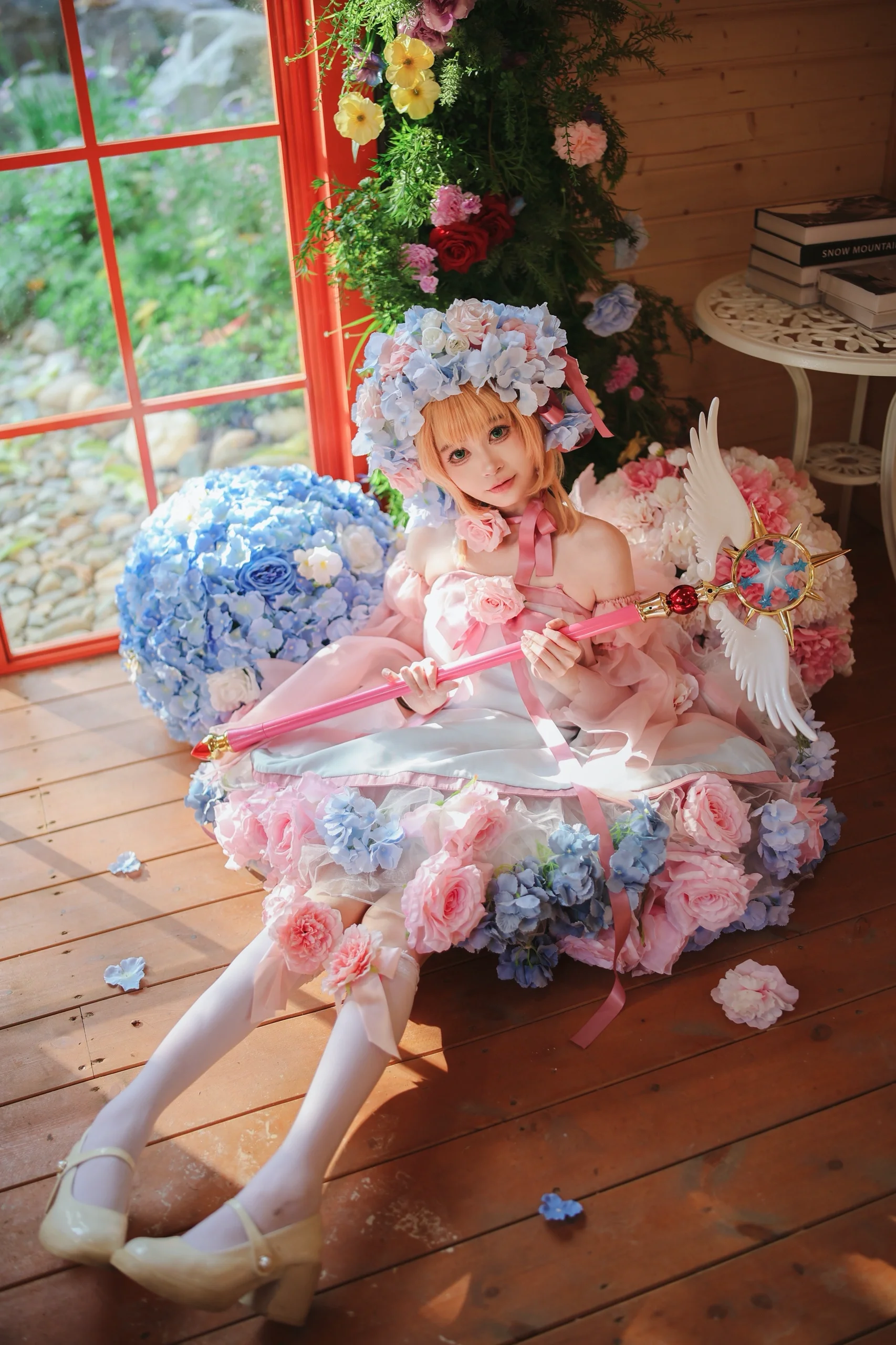 【小樱花仙子cos】在繁花中绽放的梦幻魔法少女 - 第11张