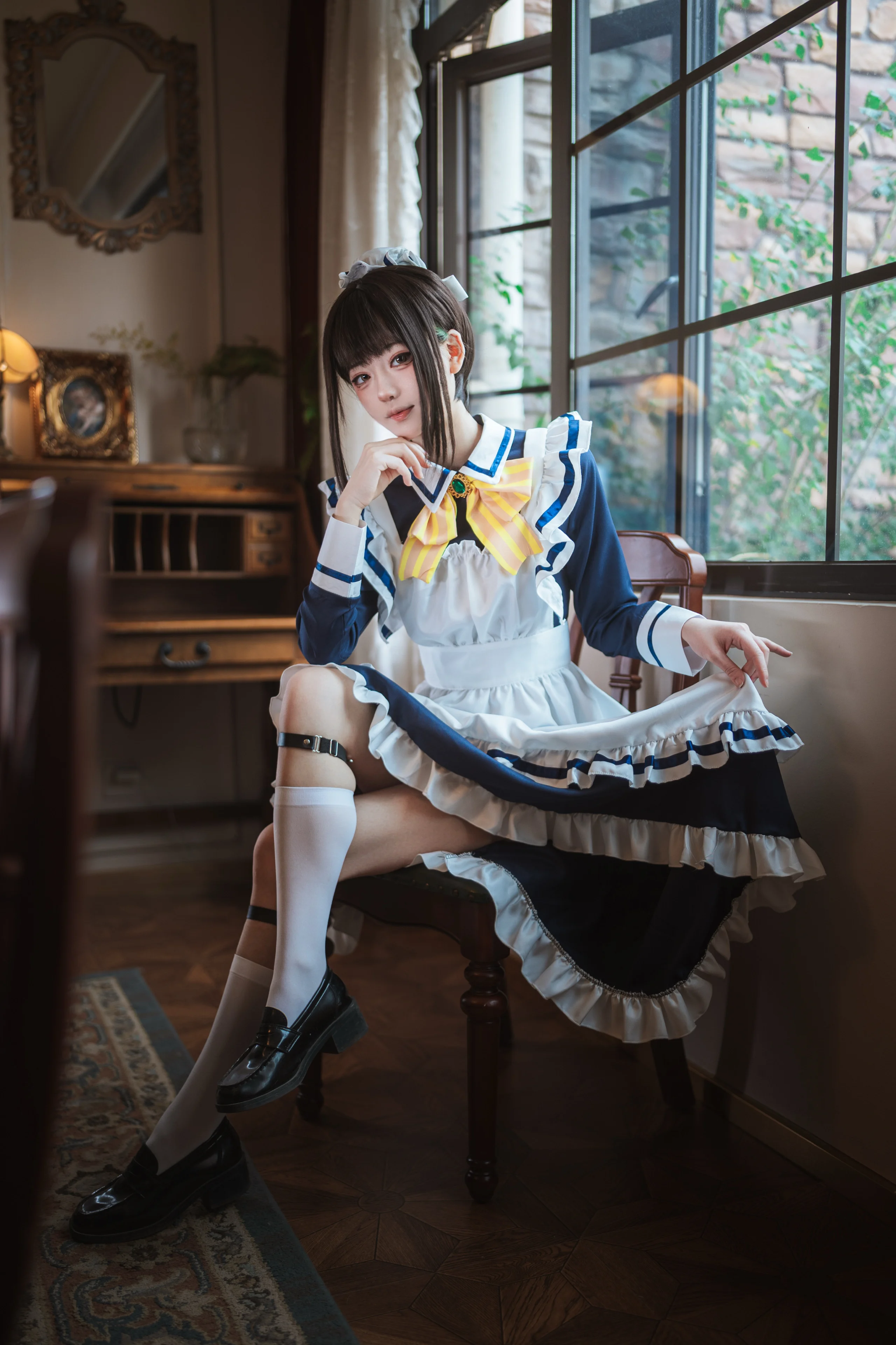【四季夏目cos】星光咖啡馆里的女仆优雅瞬间