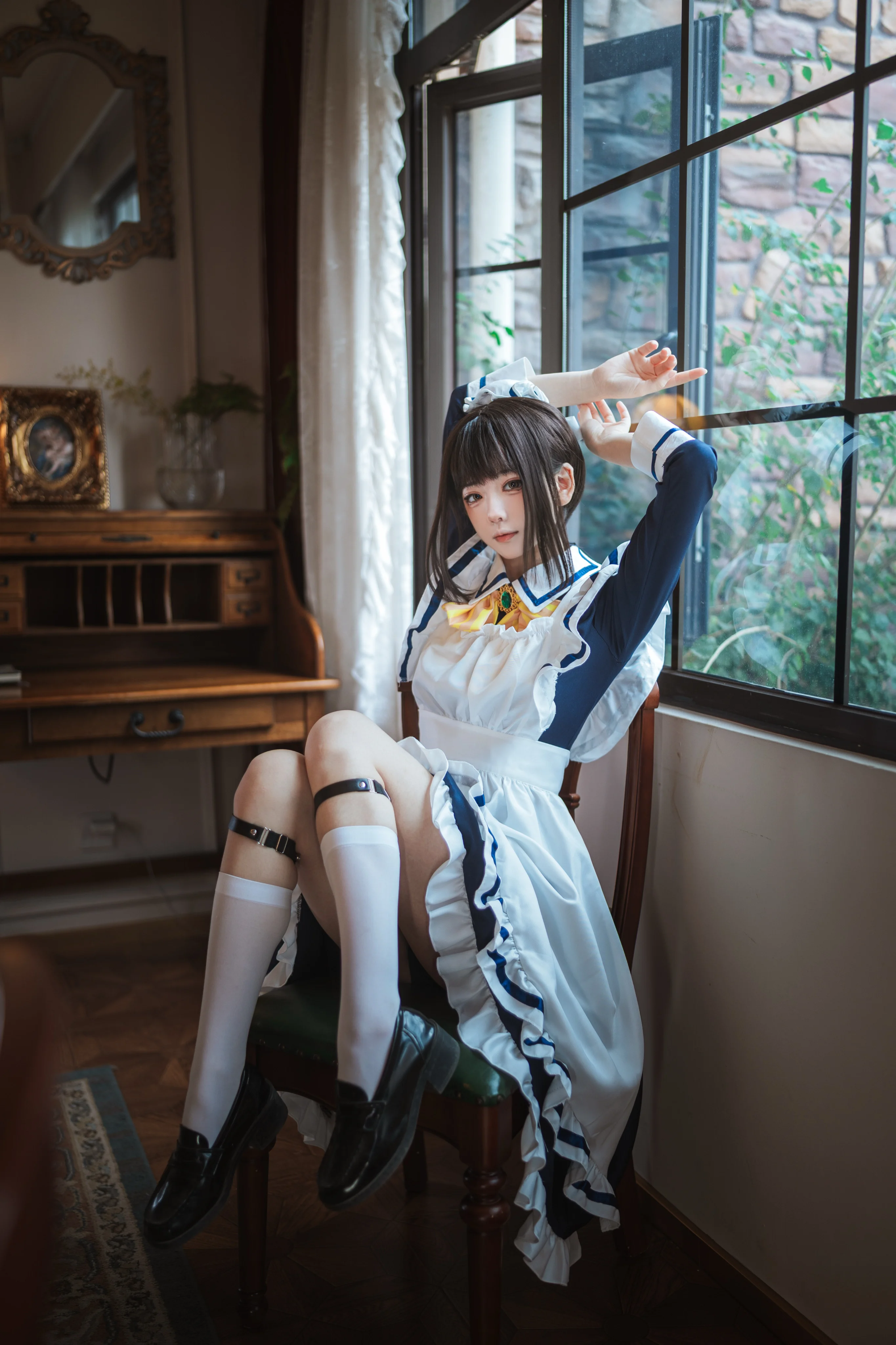 【四季夏目cos】星光咖啡馆里的女仆优雅瞬间 - 第 11 张