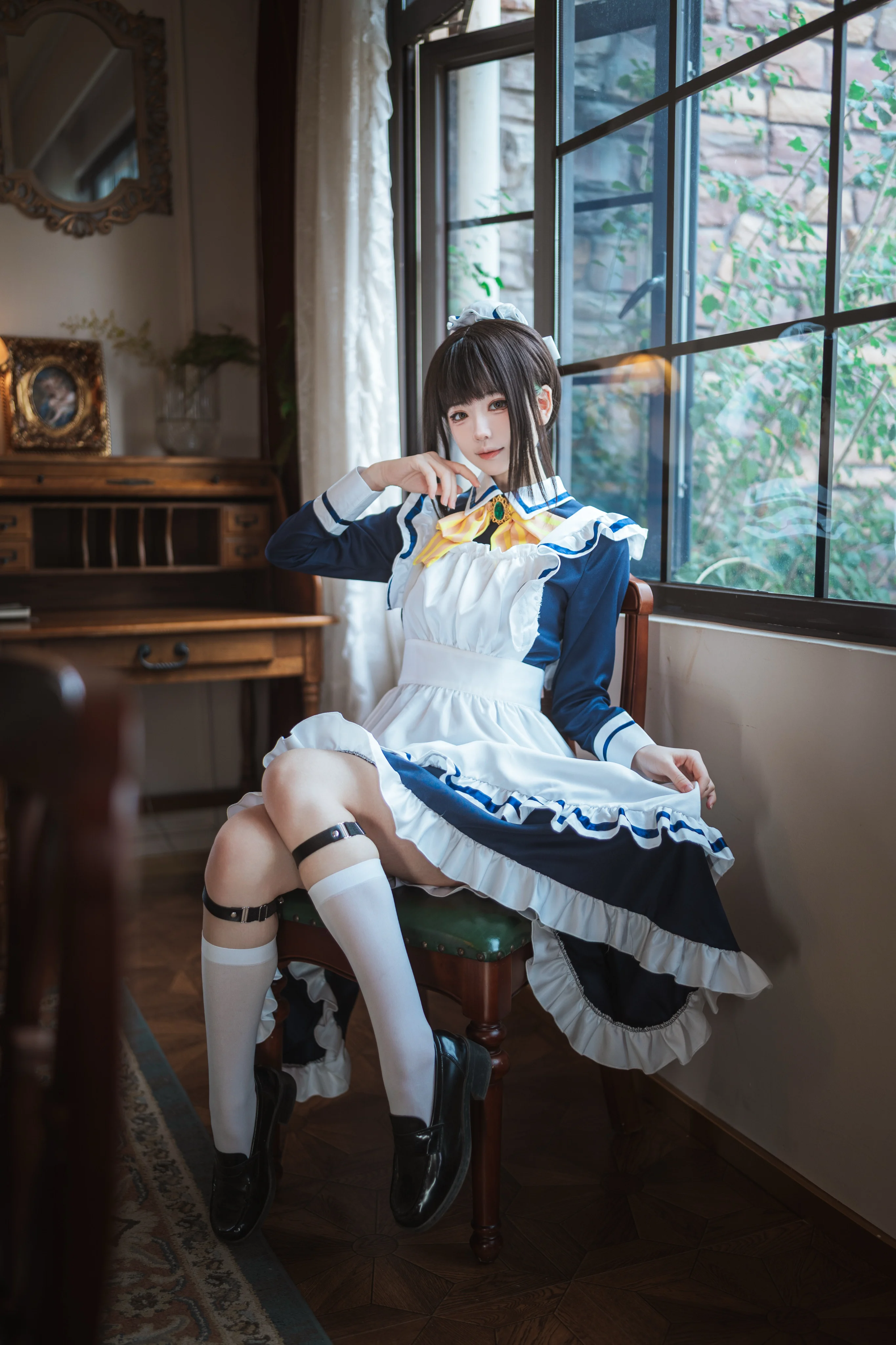 【四季夏目cos】星光咖啡馆里的女仆优雅瞬间 - 第 12 张