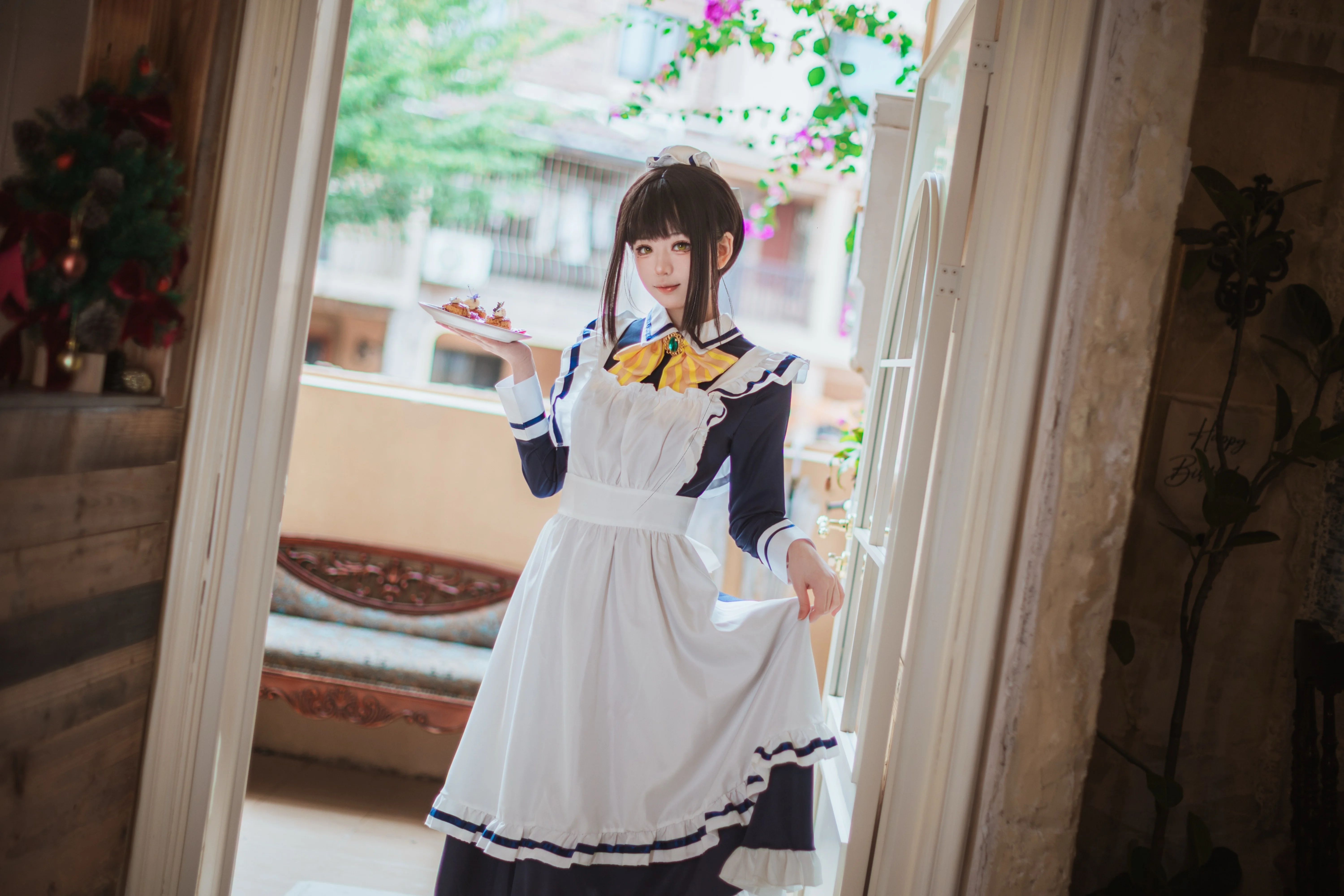 【四季夏目cos】星光咖啡馆里的女仆优雅瞬间 - 第 4 张