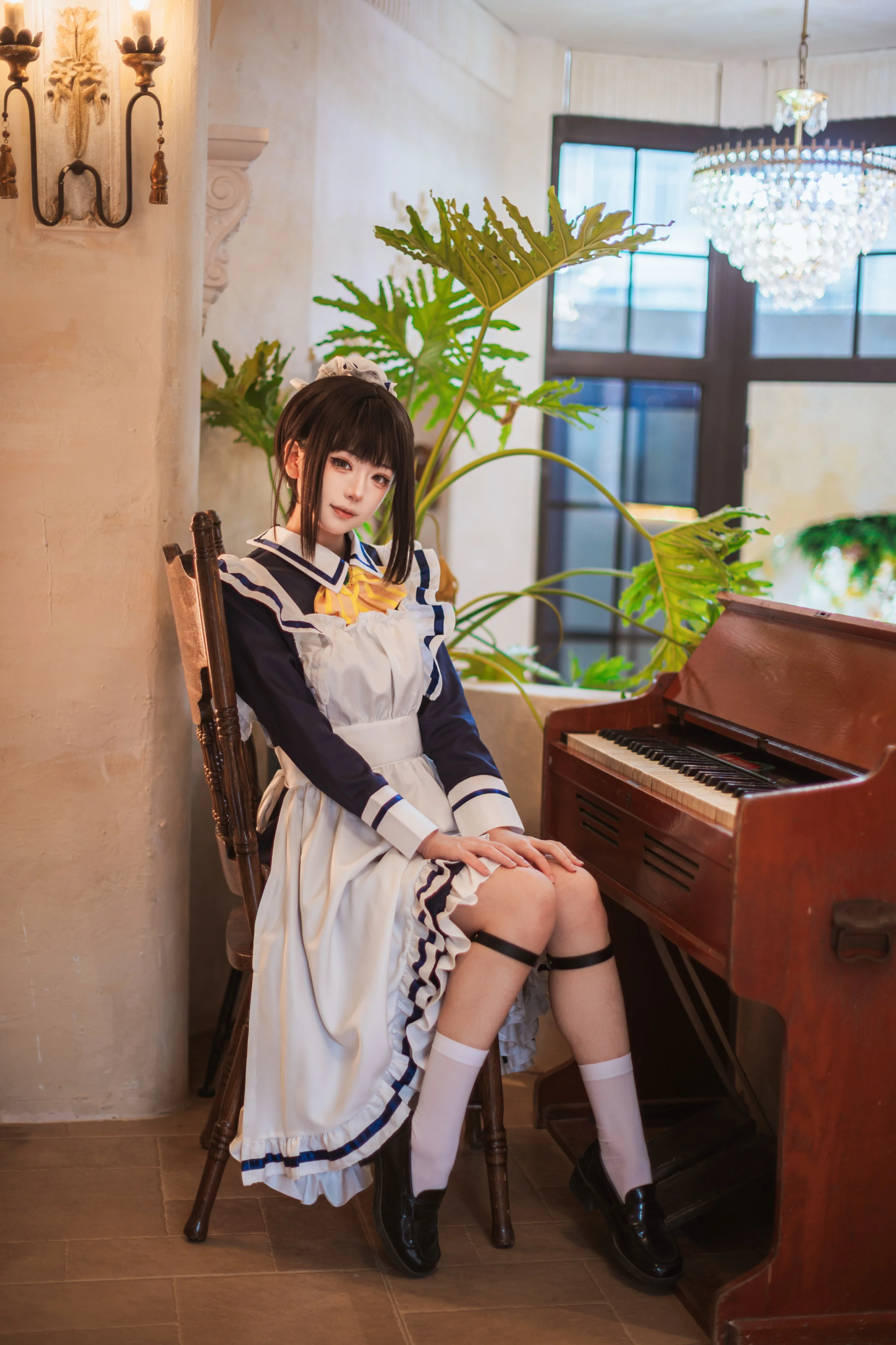 【四季夏目cos】星光咖啡馆里的女仆优雅瞬间 - 第 5 张
