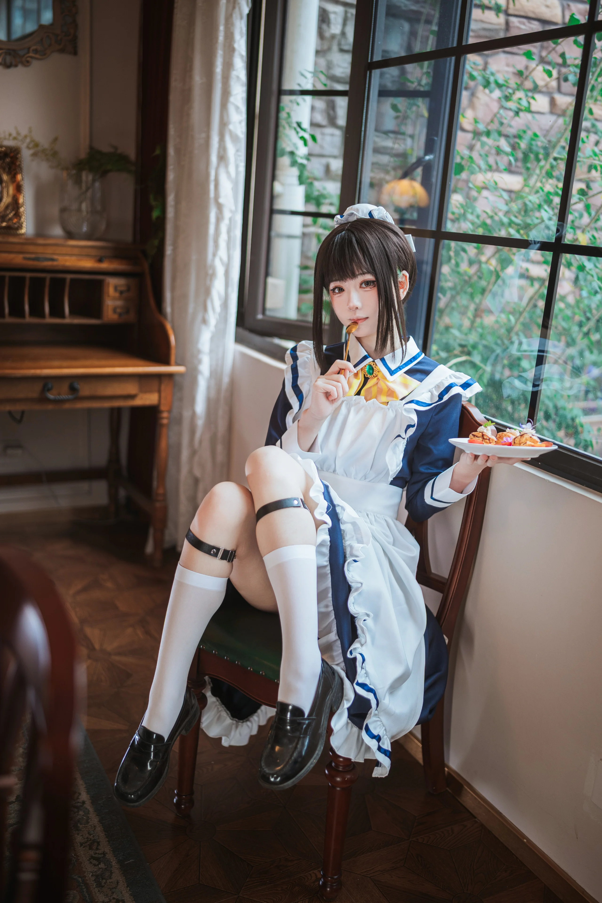 【四季夏目cos】星光咖啡馆里的女仆优雅瞬间 - 第 7 张