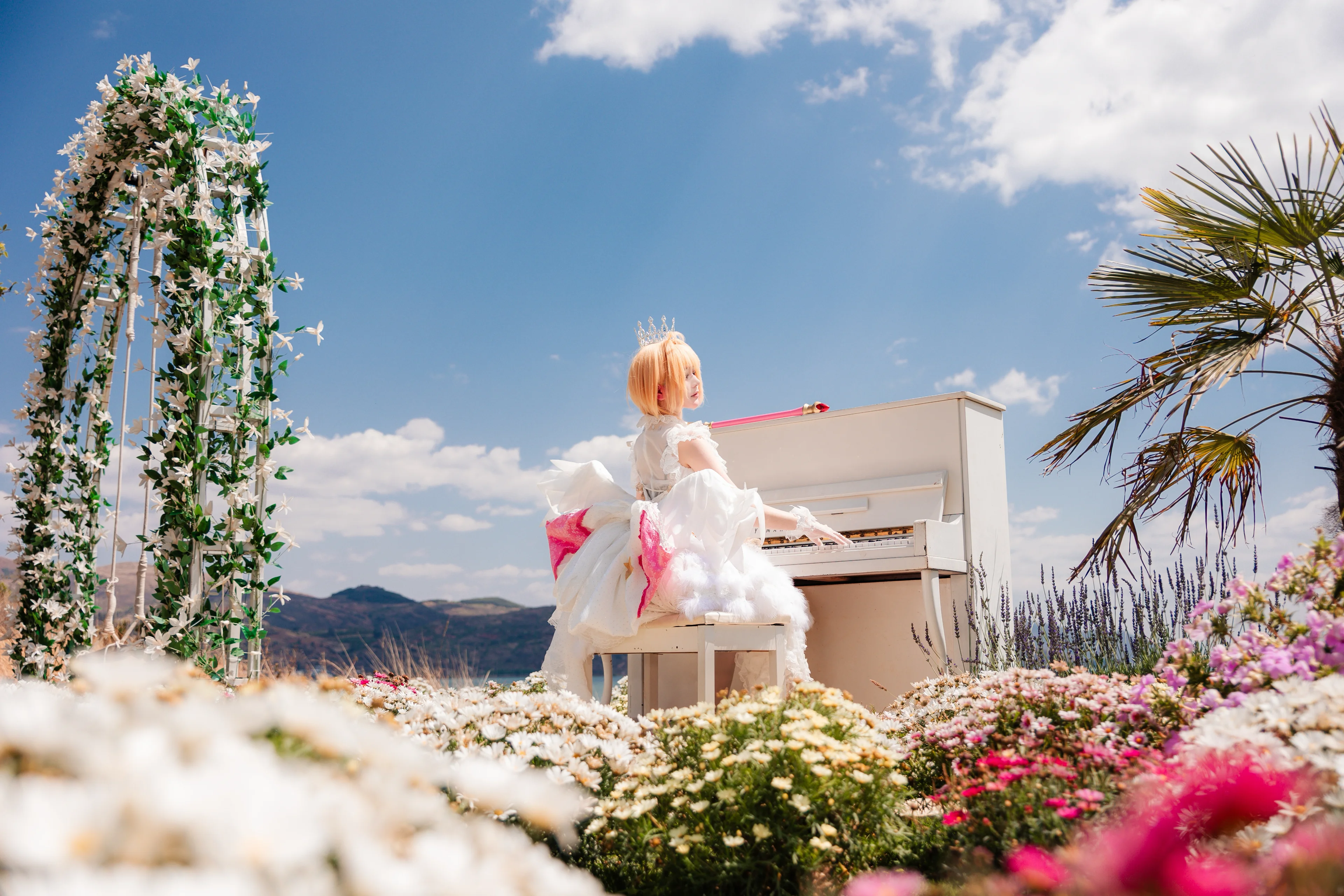 【小樱cos】天空之上，在云端的雪域羽化成灵 - 第5张