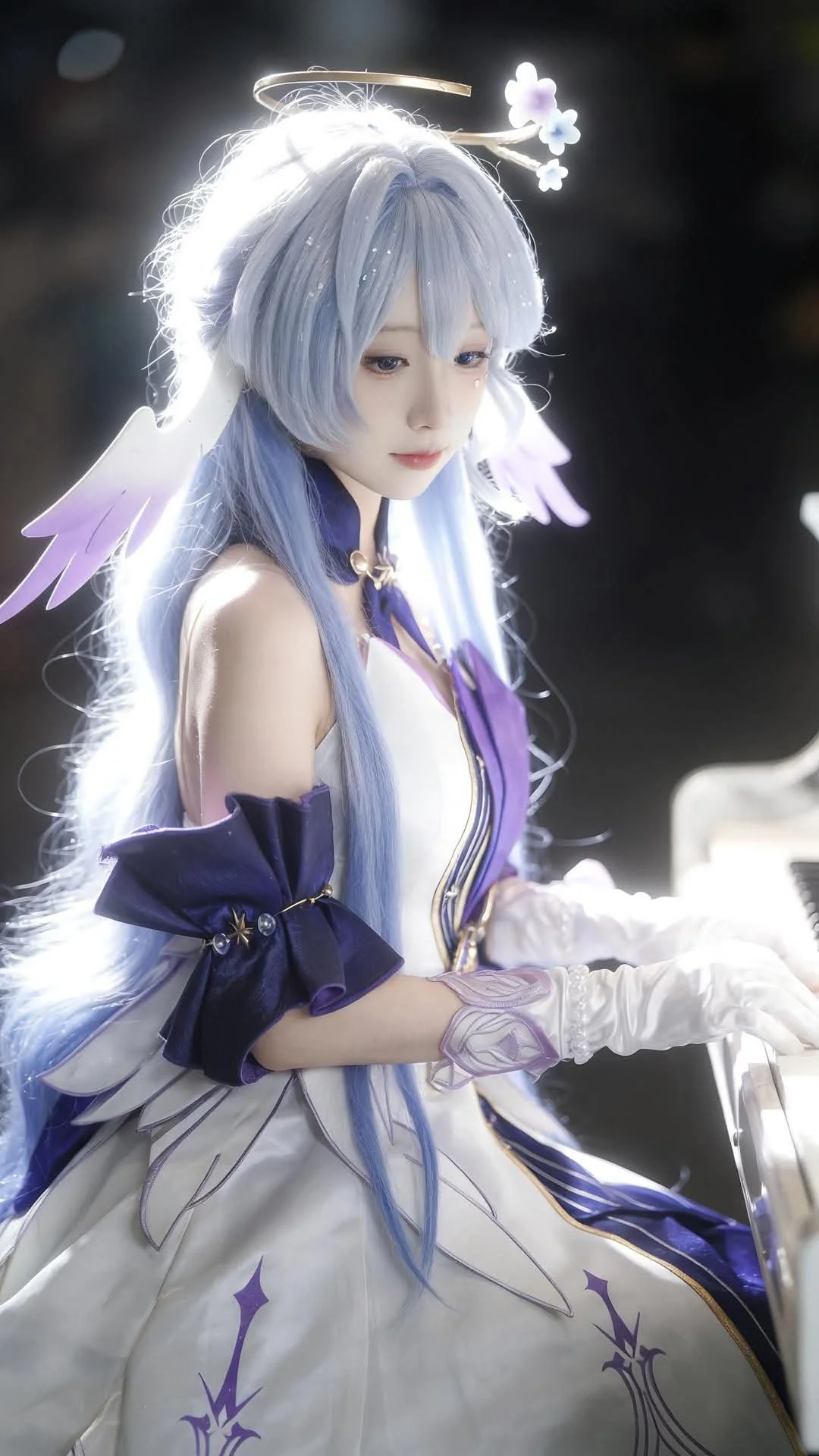 【知更鸟cos】星穹铁道的优雅光影，在琴键间流转温柔 - 第4张