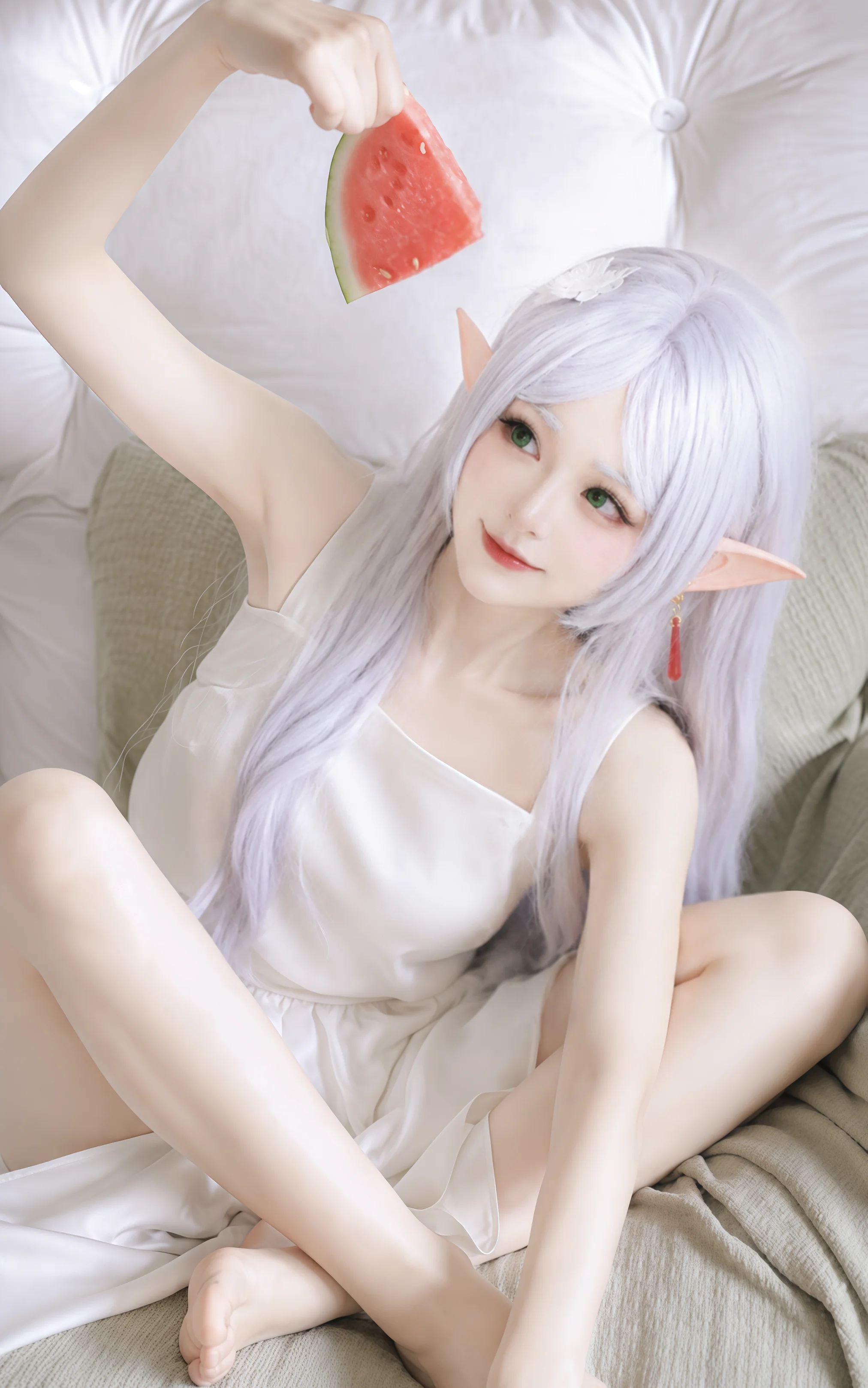 【芙莉莲cos】夏日限定·精灵和冰镇西瓜的清凉午后 - 第 1 张