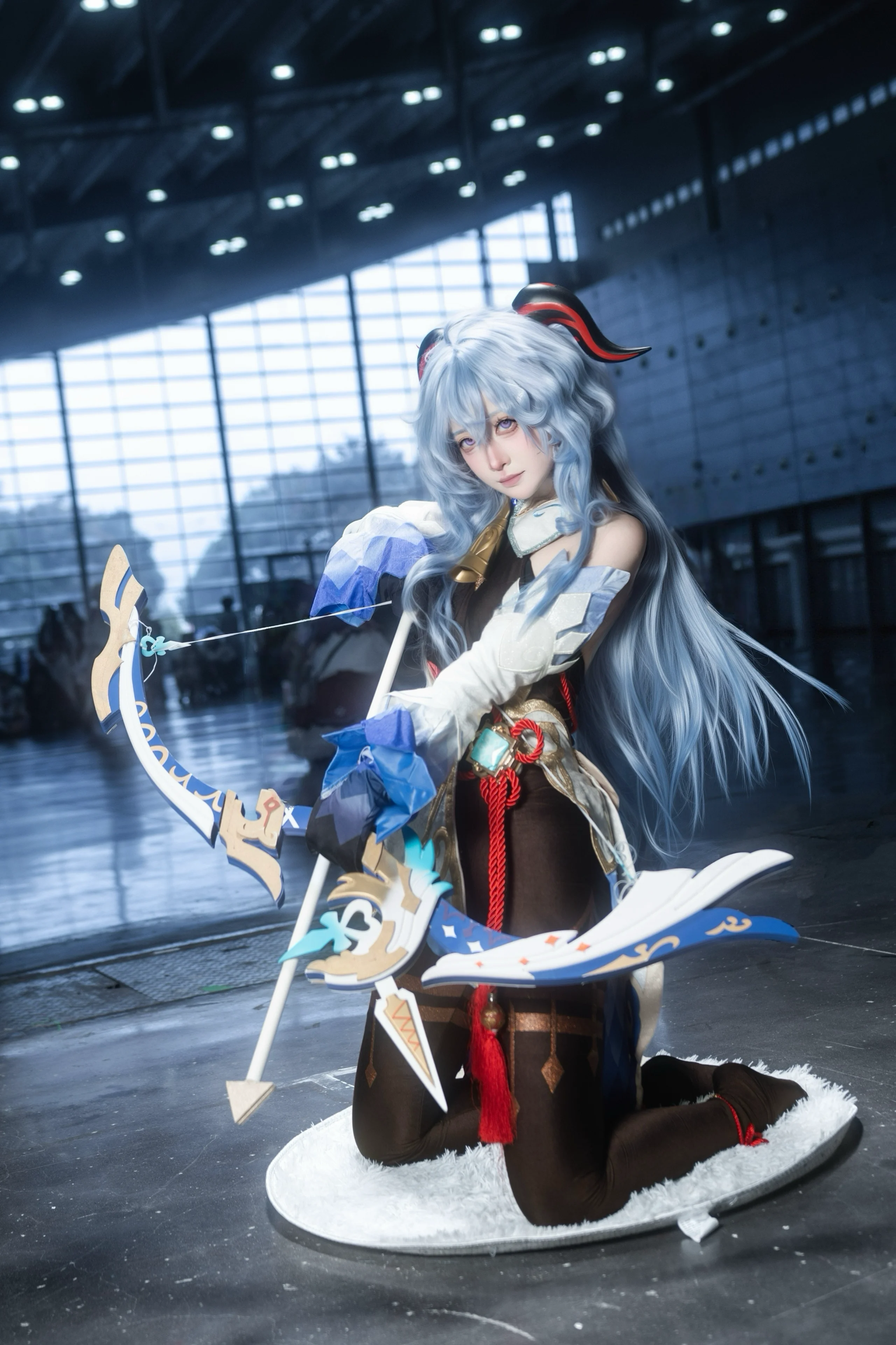 【甘雨cos】国庆ACC漫展的冰系弓手场照