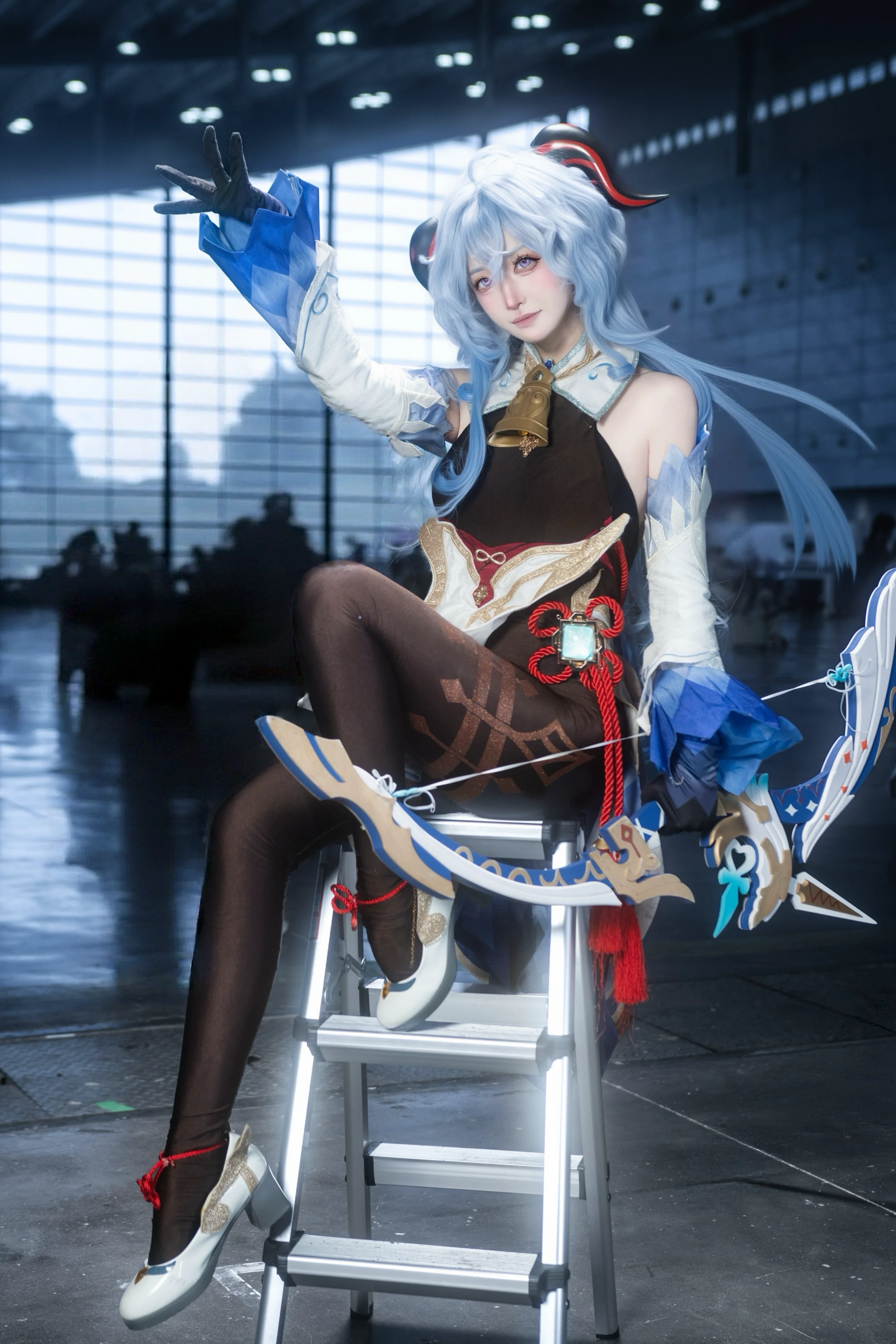 【甘雨cos】国庆ACC漫展的冰系弓手场照 - 第 6 张