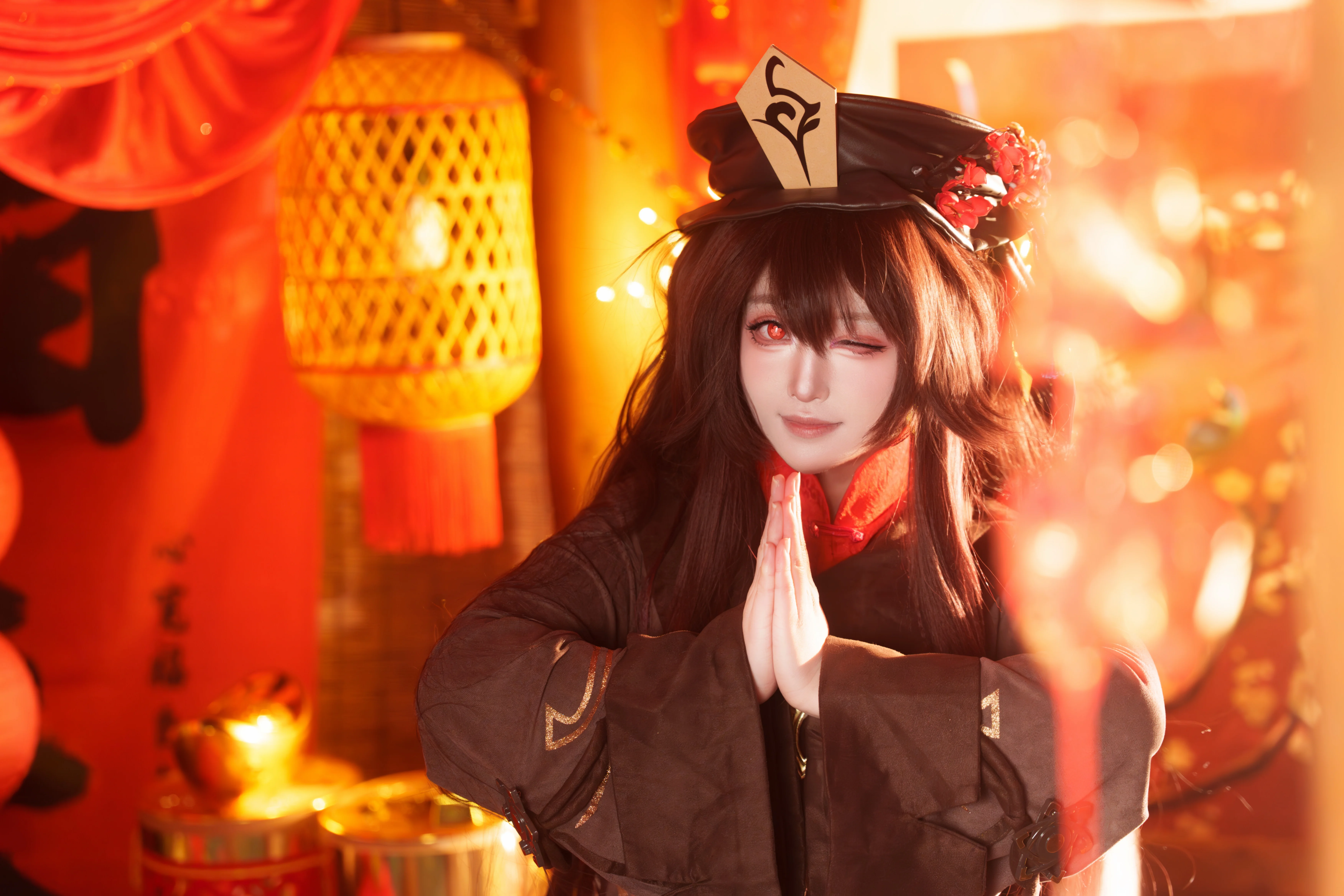 【胡桃cos】新年红火，胡堂主来给大家拜年啦