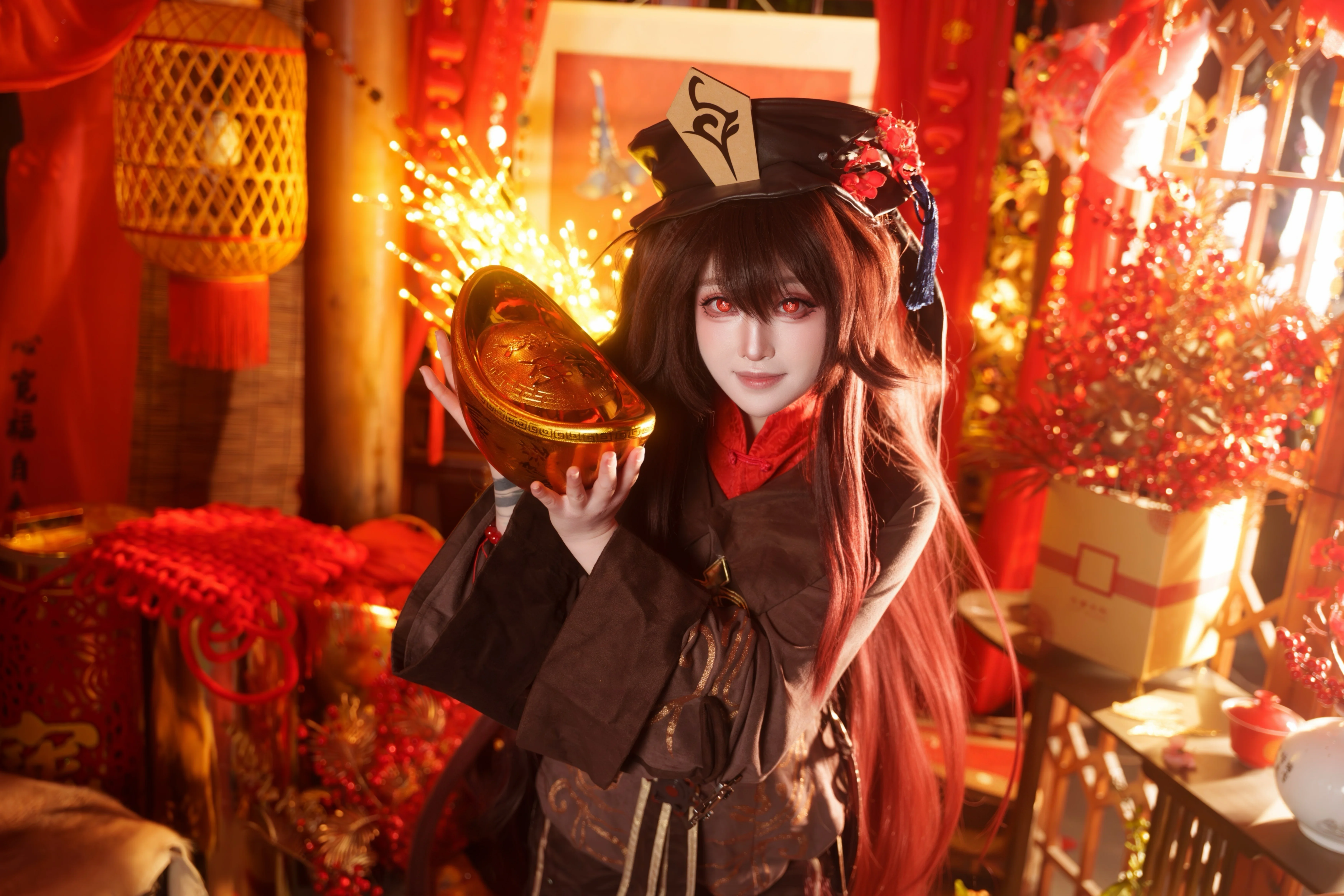 【胡桃cos】新年红火，胡堂主来给大家拜年啦 - 第 3 张