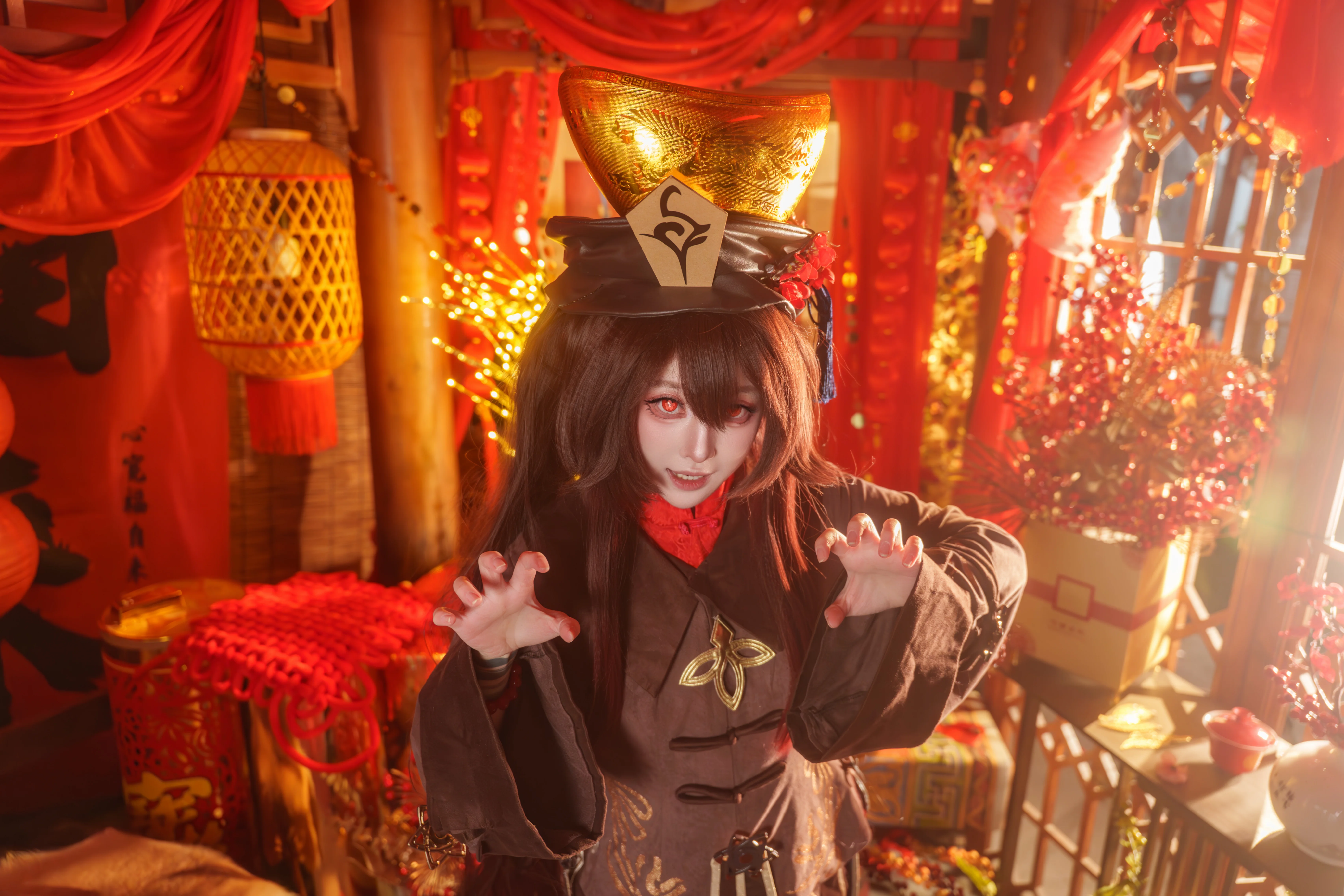 【胡桃cos】新年红火，胡堂主来给大家拜年啦 - 第 6 张