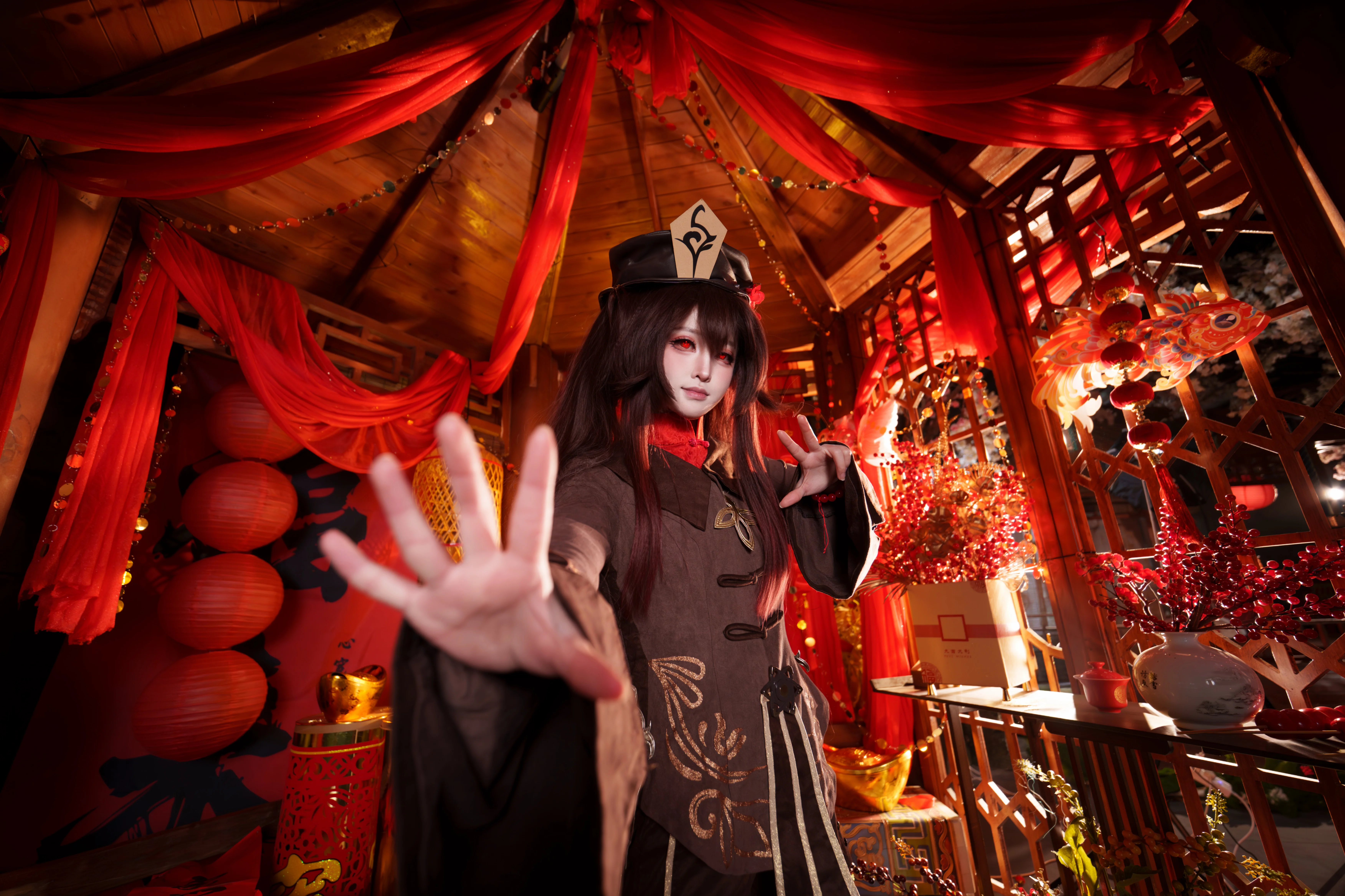 【胡桃cos】新年红火，胡堂主来给大家拜年啦 - 第 7 张