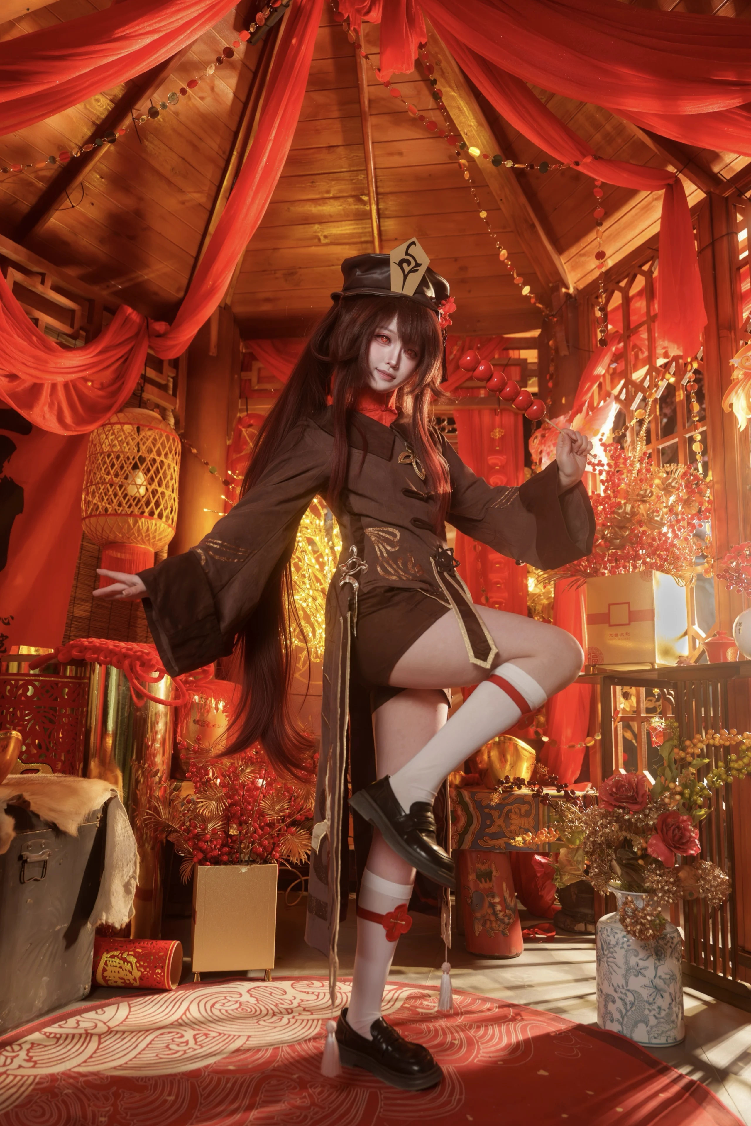 【胡桃cos】新年红火，胡堂主来给大家拜年啦 - 第 8 张