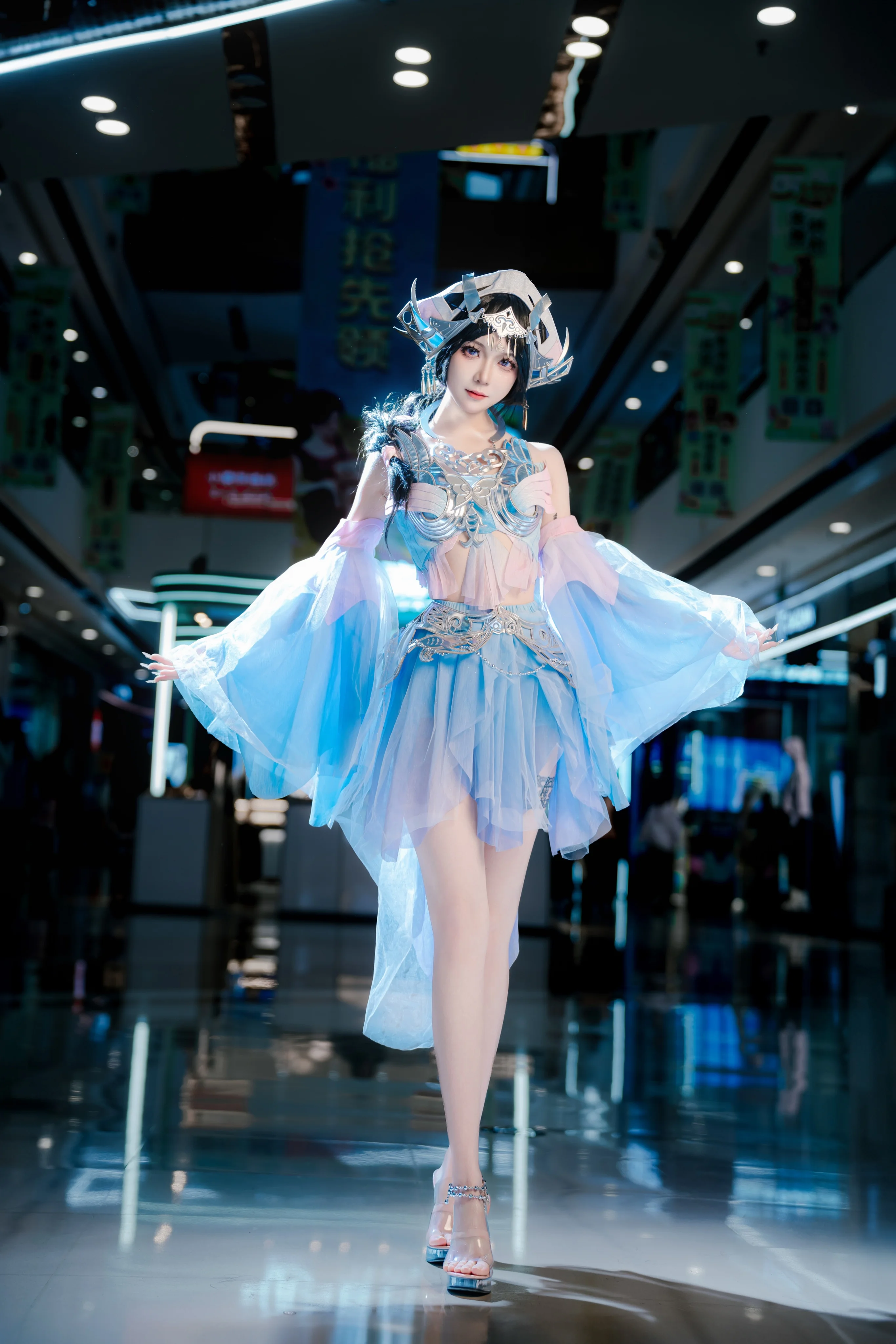 【西施cos】王者荣耀乘鲤遥的灵动水影