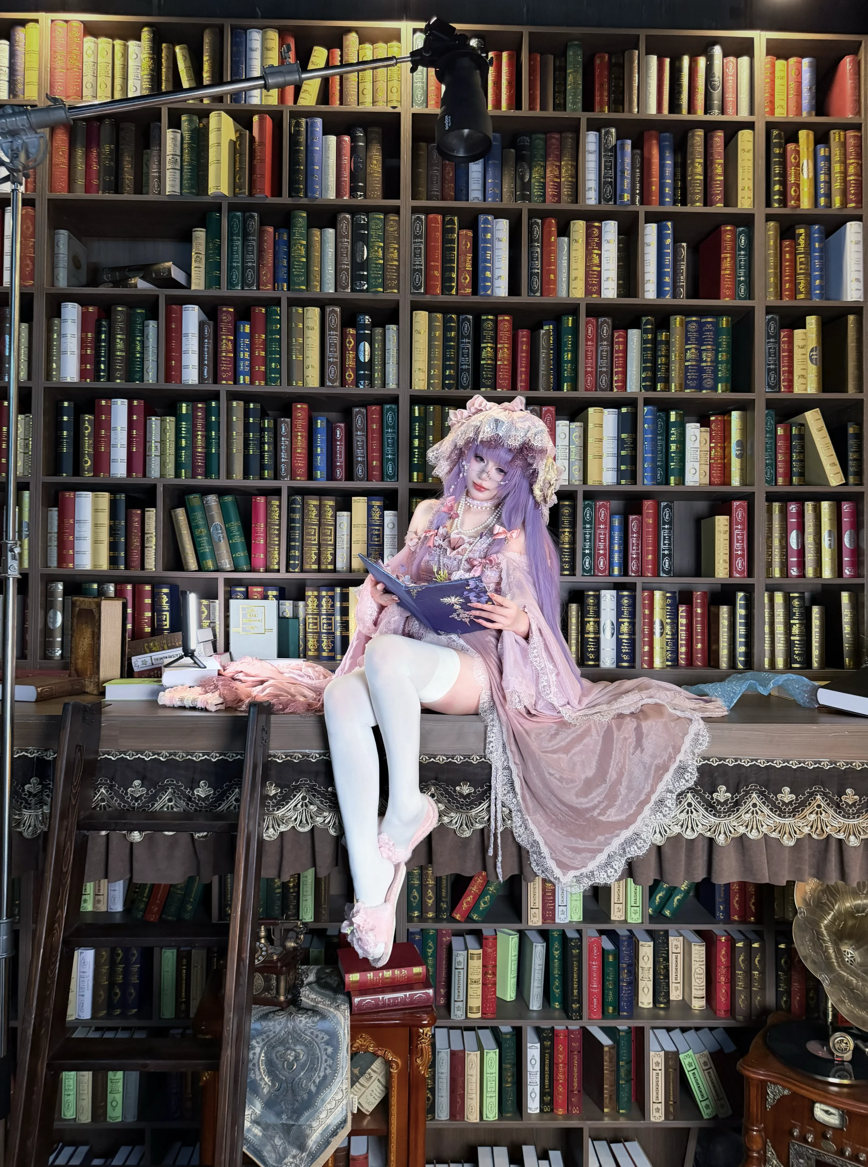 【東方project】在超大圖書館裡拍洋裝，這套景真的太適合了