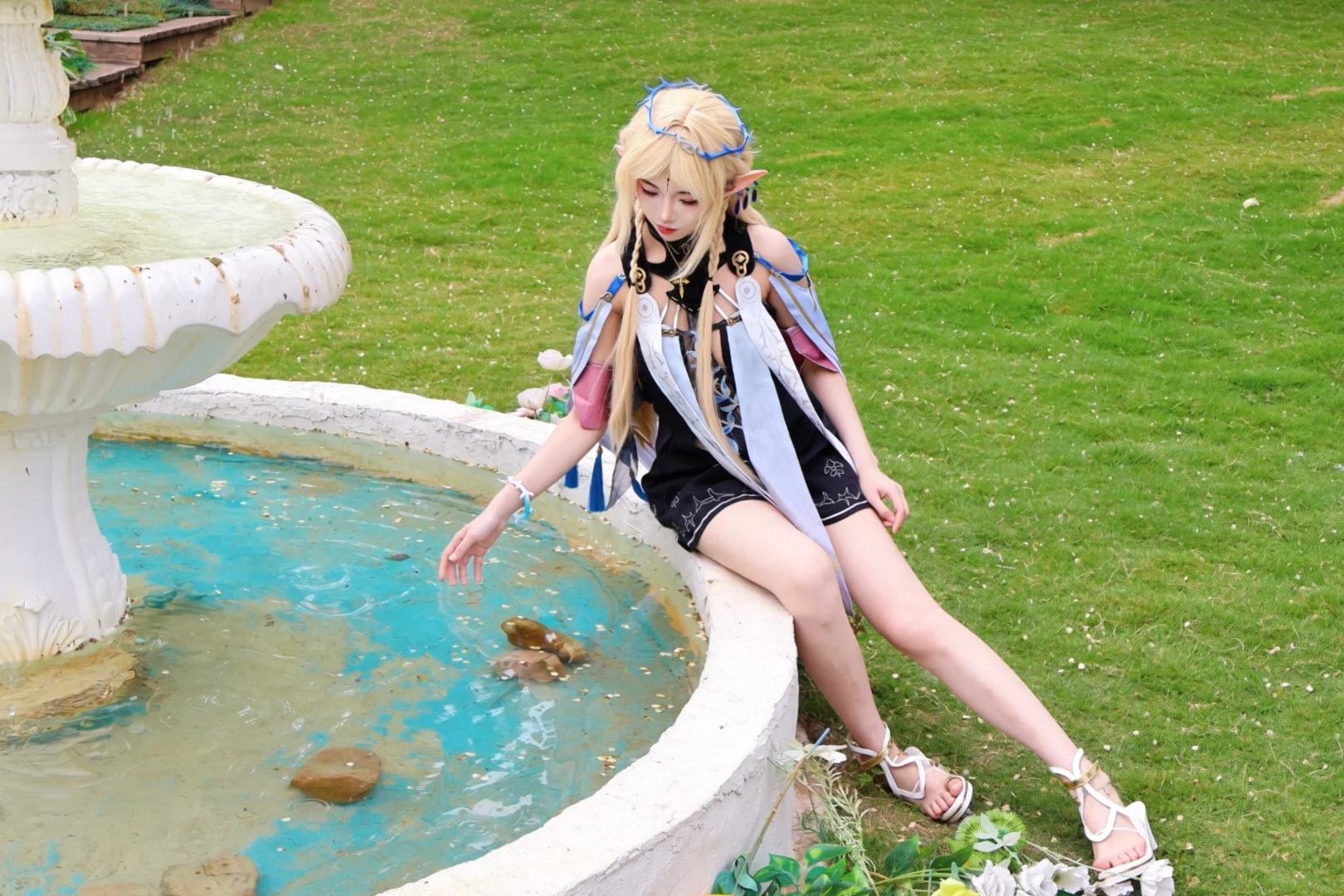 【卡提希婭cos】戶外園林裡的精靈風創作 - 第 3 張