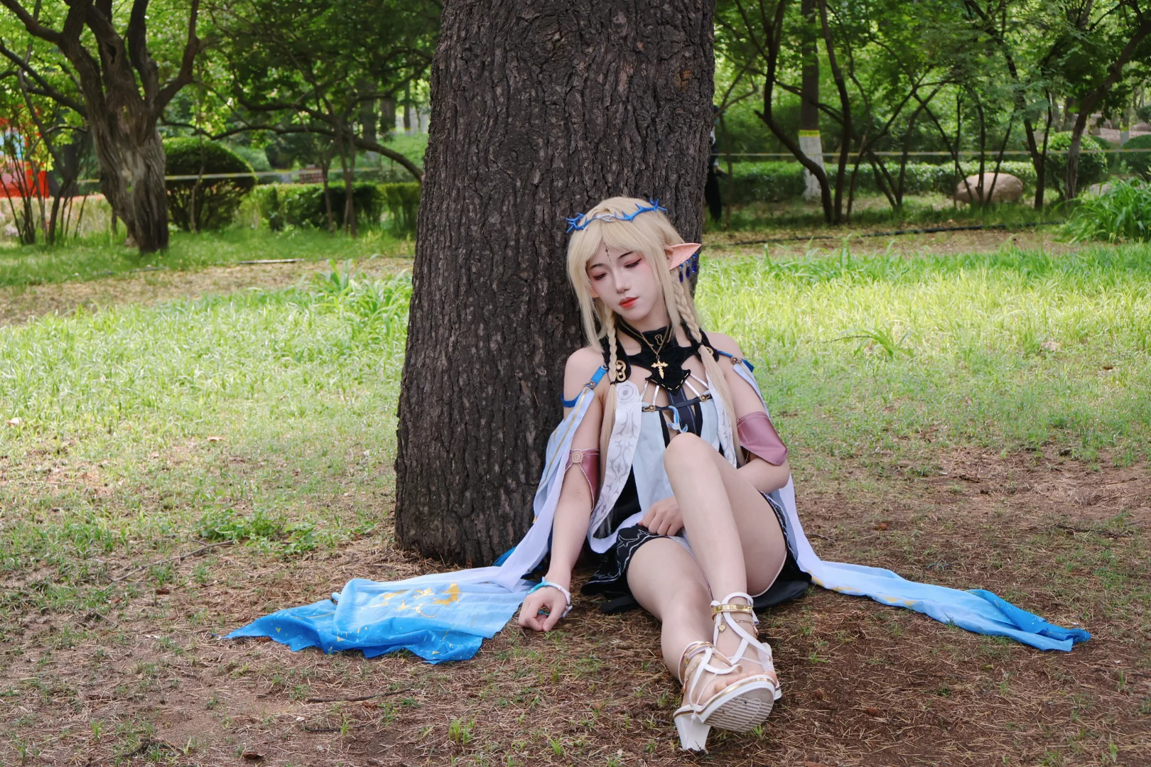 【卡提希婭cos】戶外園林裡的精靈風創作 - 第 6 張