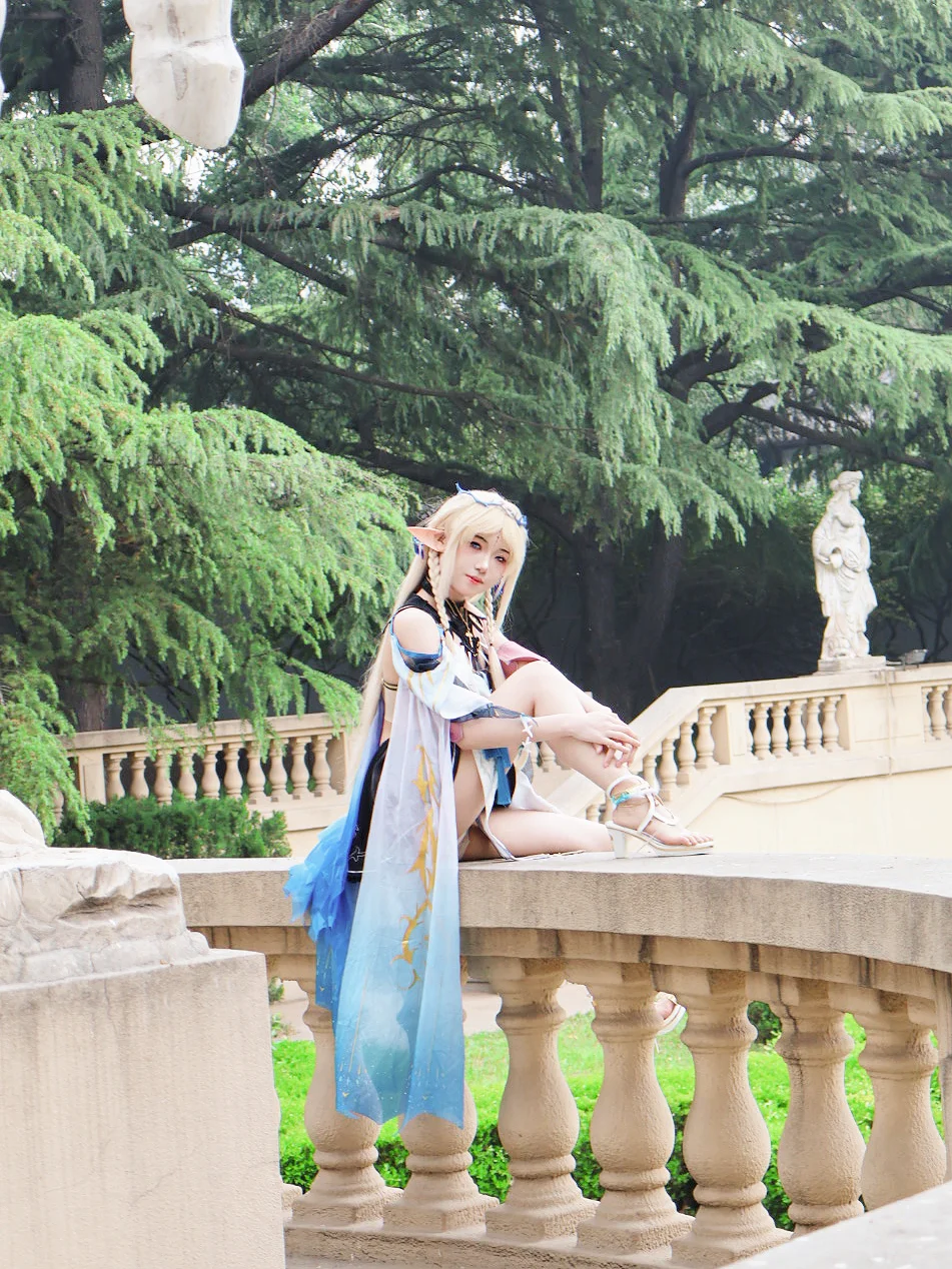 【卡提希婭cos】戶外園林裡的精靈風創作 - 第 8 張