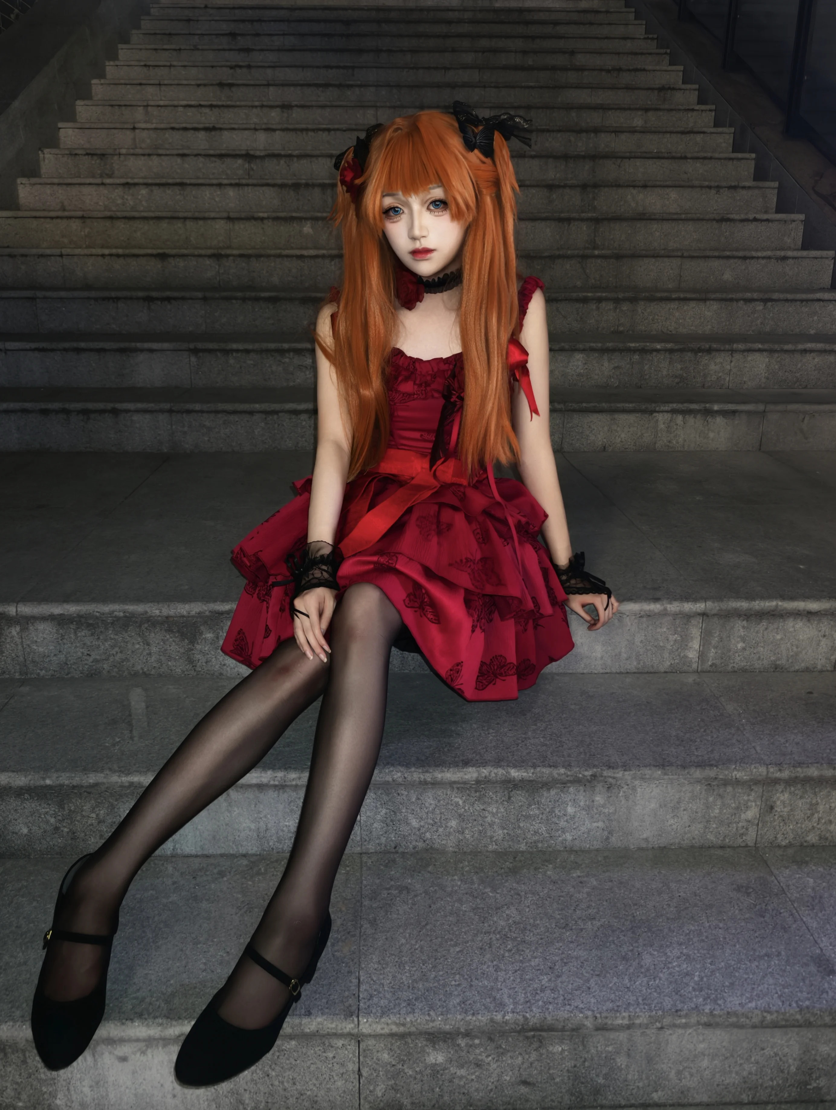 [Asuka Cosplay] Interpreting the Unique Charm of the EVA Pilot in a Red and black color scheme