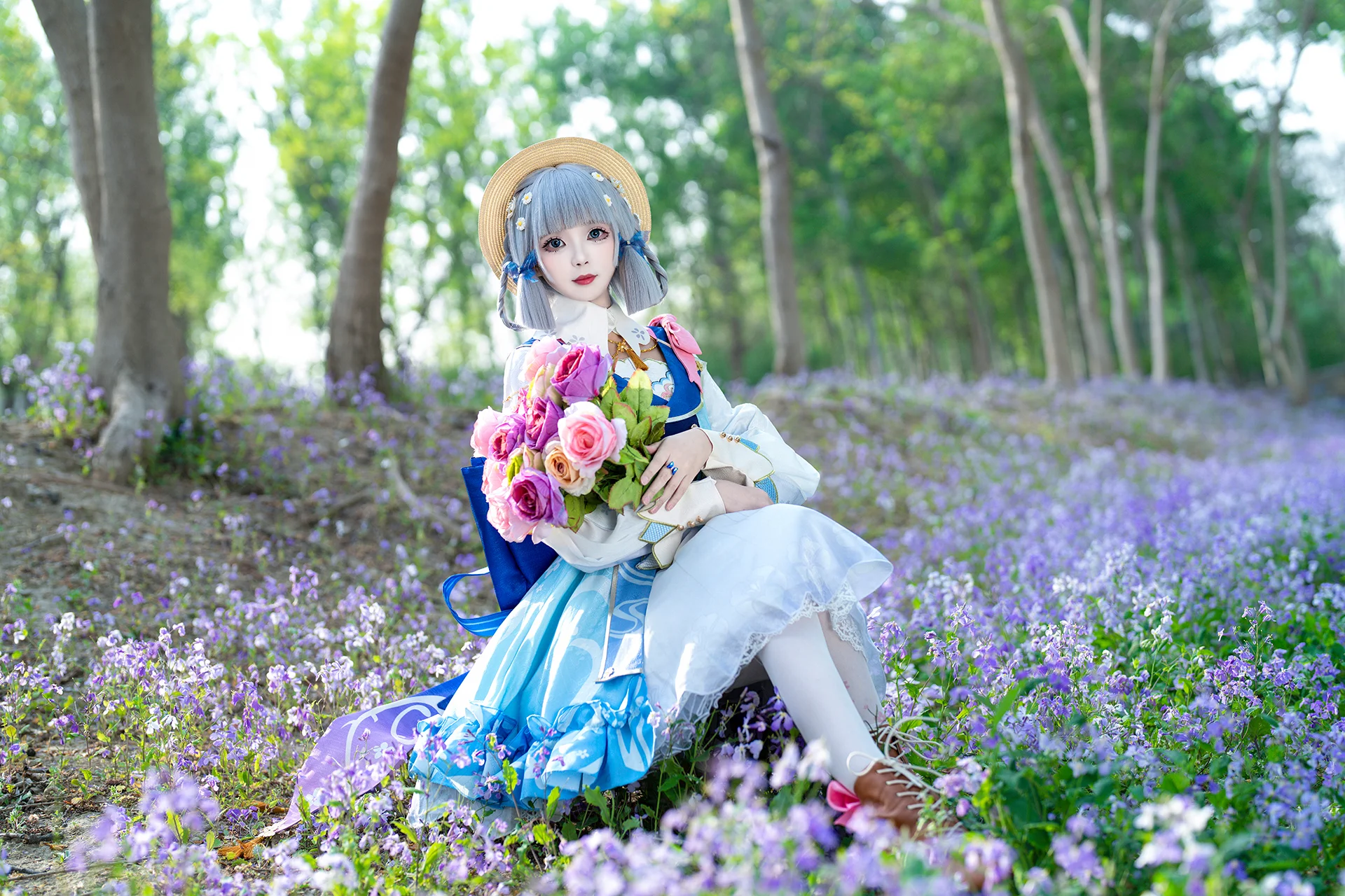 【神里绫华cos】花海中的温柔守护 - 第 3 张