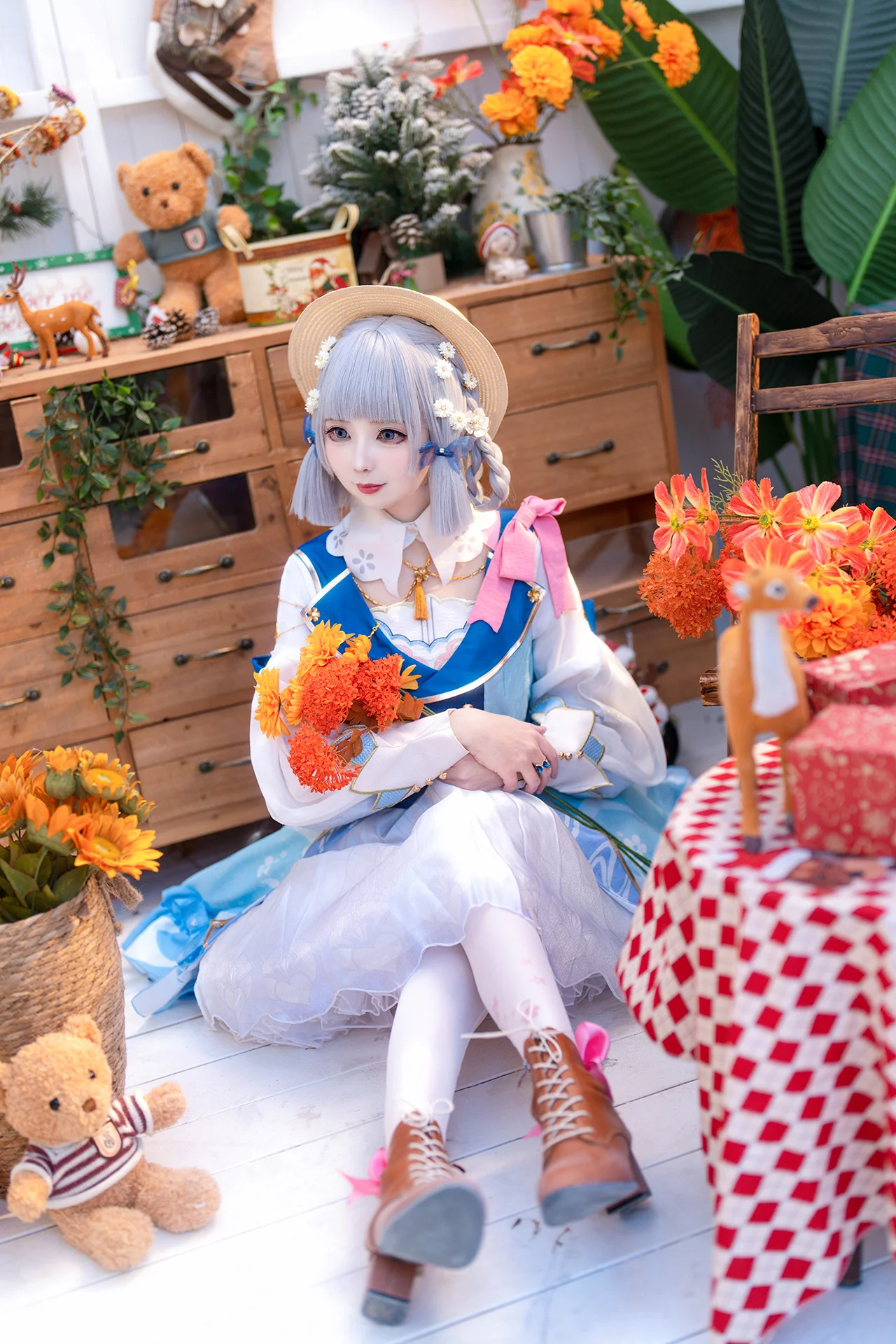 【神里绫华cos】在提瓦特的午后，共品一盏暖茶 - 第3张