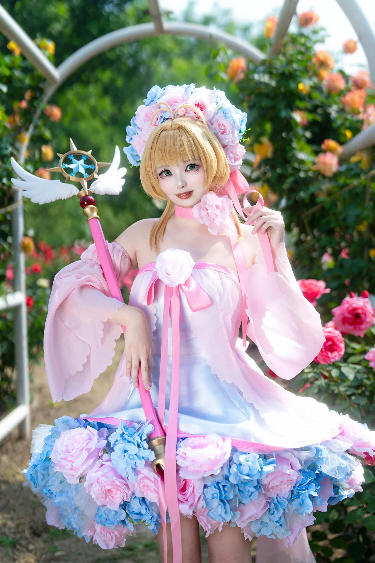 [Kinomoto Sakura cosplay] A Dreamy Freeze-Frame of the Little cherry blossom fairy - Image 3