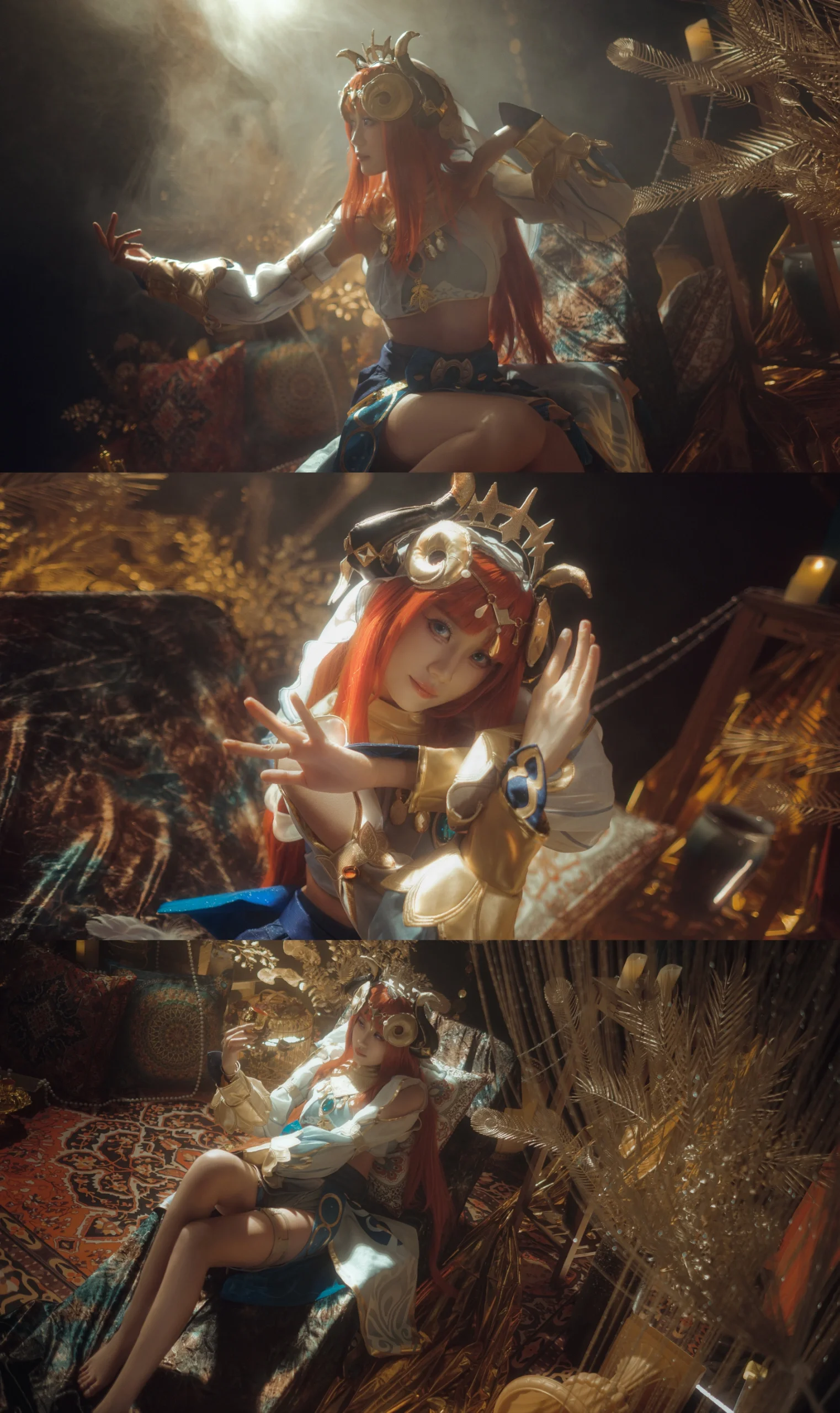 【妮露cos】在异域的光影中，捕捉那抹静谧的油画色彩