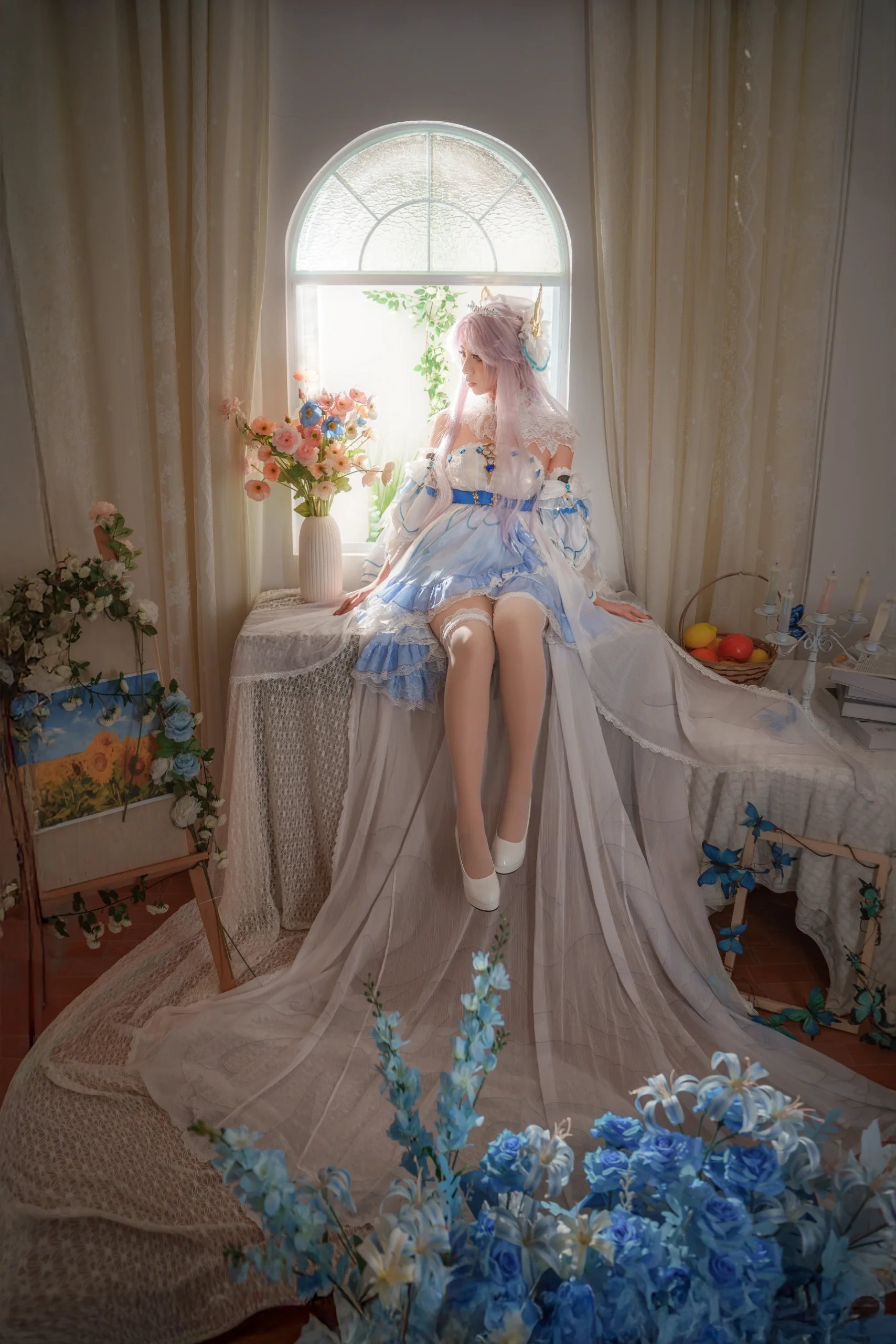 【花嫁cos】在光影中邂逅王者荣耀的挚爱花嫁 - 第2张