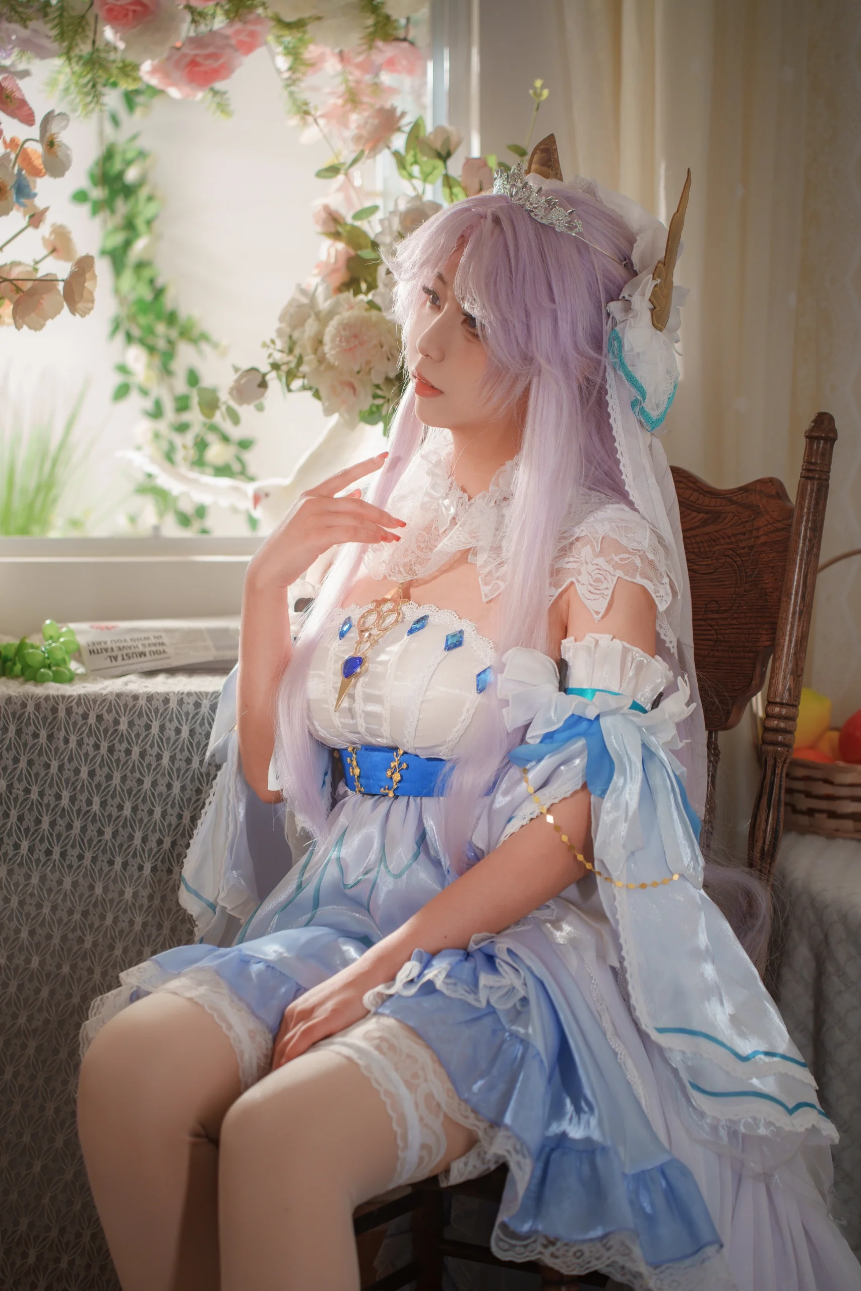 【花嫁cos】在光影中邂逅王者荣耀的挚爱花嫁 - 第4张