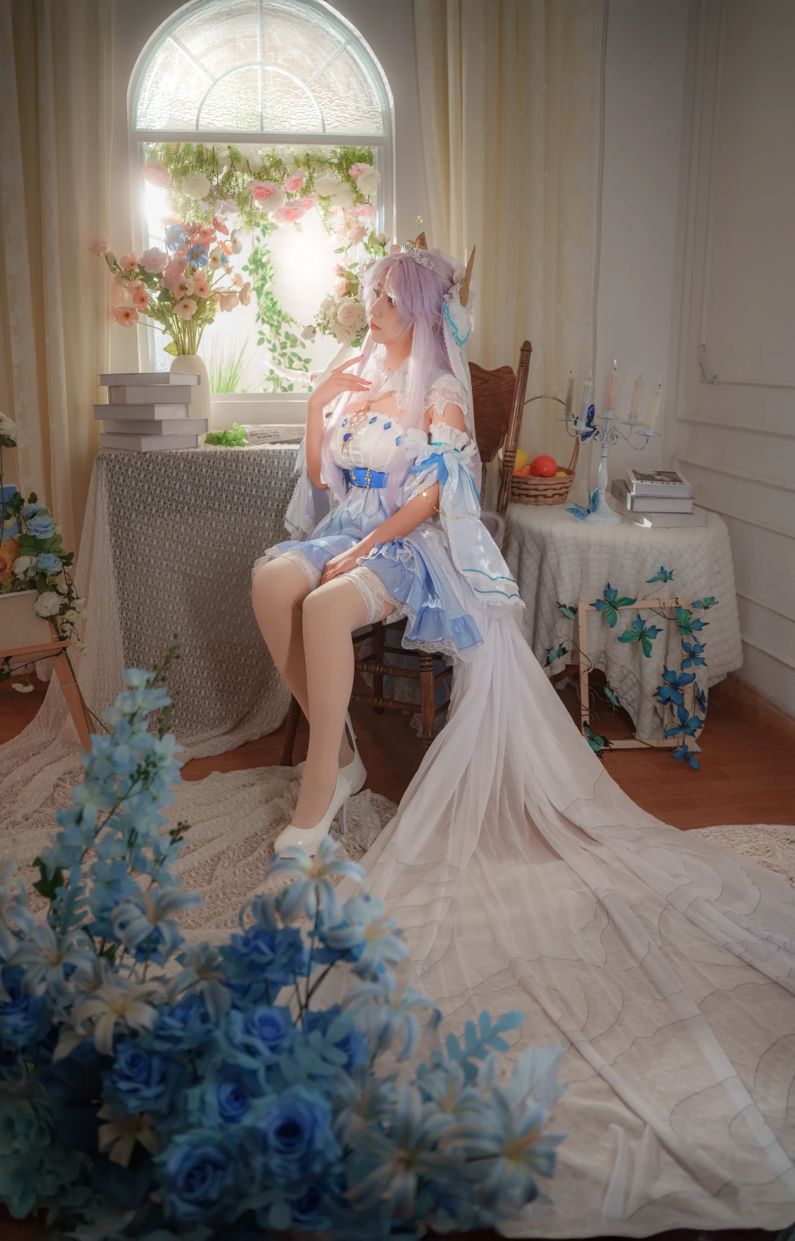 【花嫁cos】在光影中邂逅王者荣耀的挚爱花嫁 - 第6张