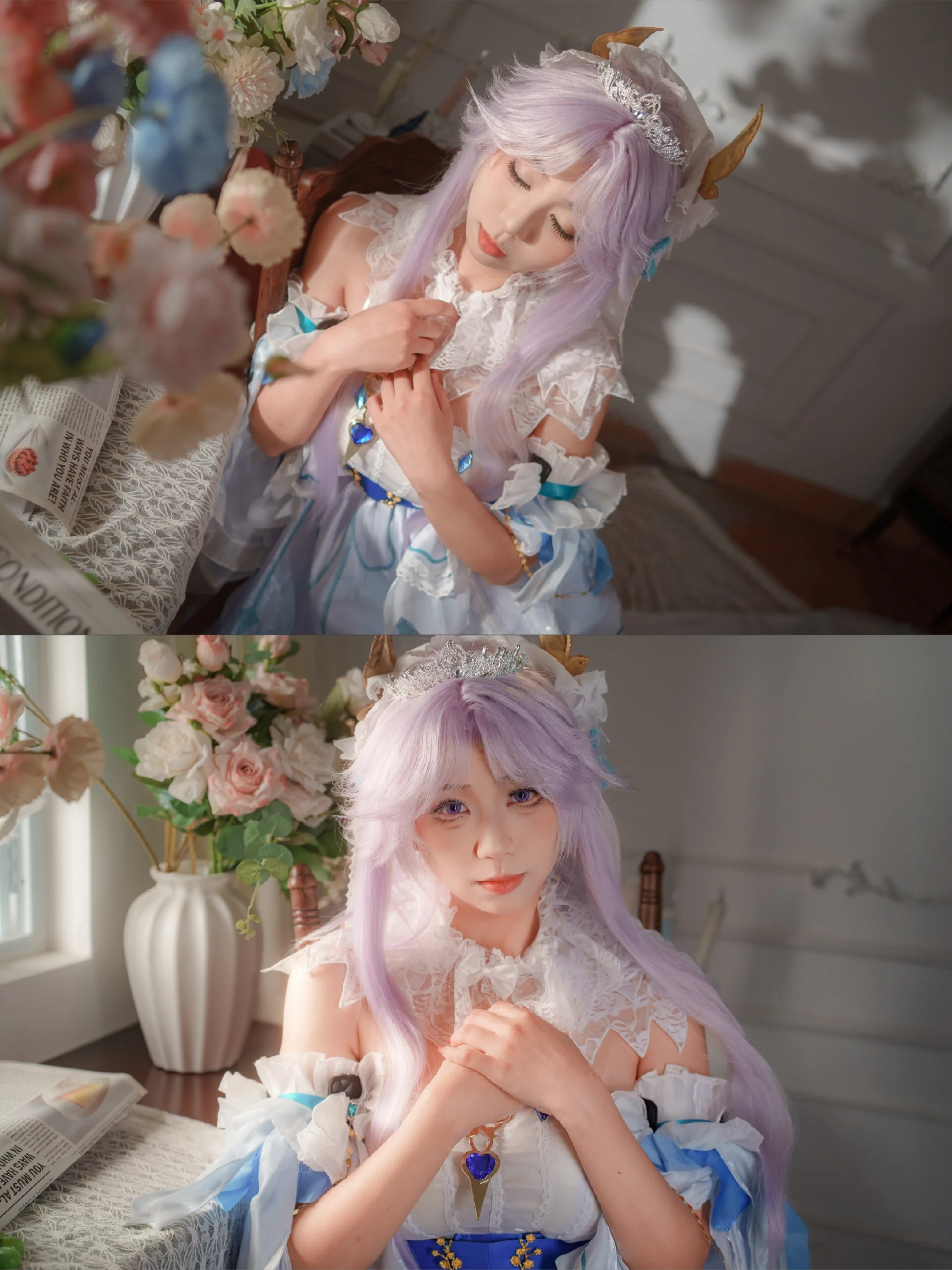 【花嫁cos】在光影中邂逅王者荣耀的挚爱花嫁 - 第7张