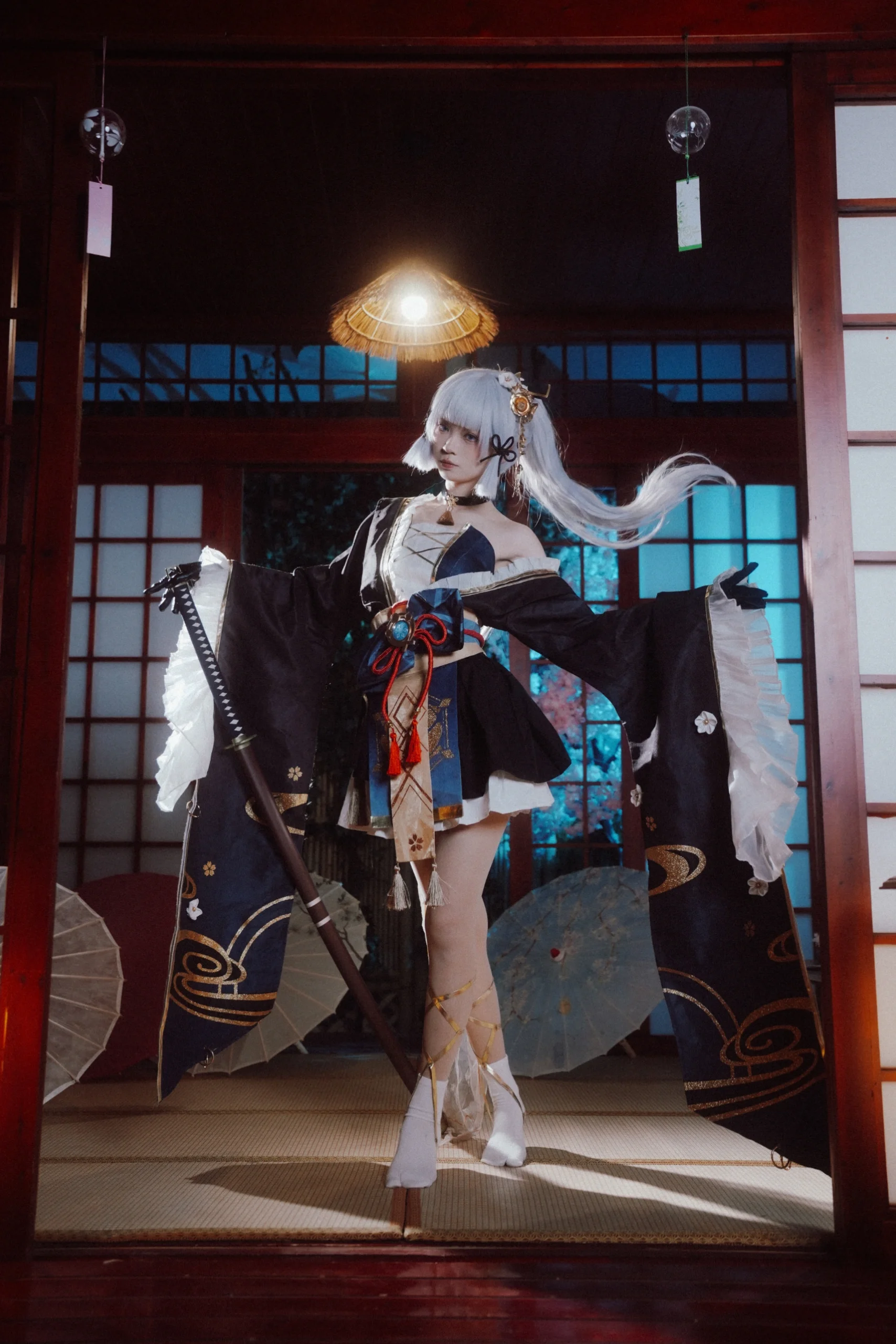 【神里绫华cos】黑道千金的霜刃，一抹凛冽的冷艳 - 第5张