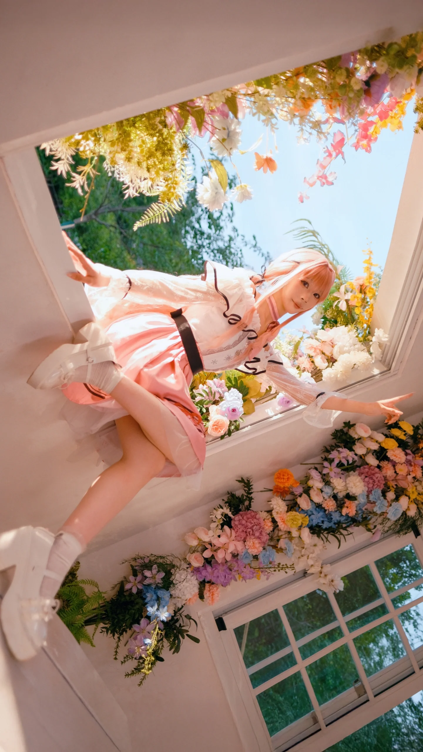 【暖暖cos】无限暖暖的夏日灵感，在梅州的繁花中绽放 - 第4张