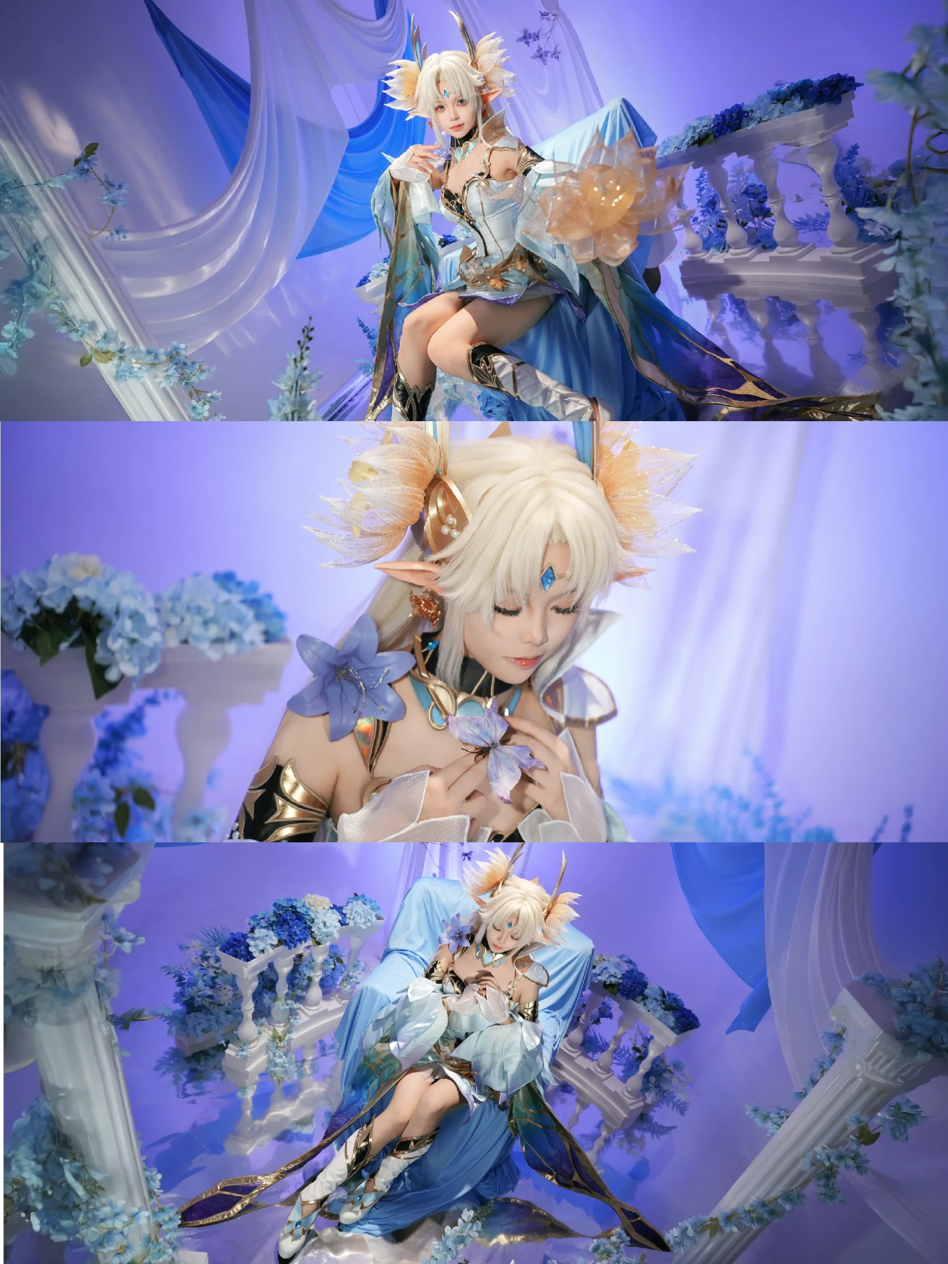 【貂蝉cos】王者荣耀的金色仲夏夜，在光影中沉溺 封面
