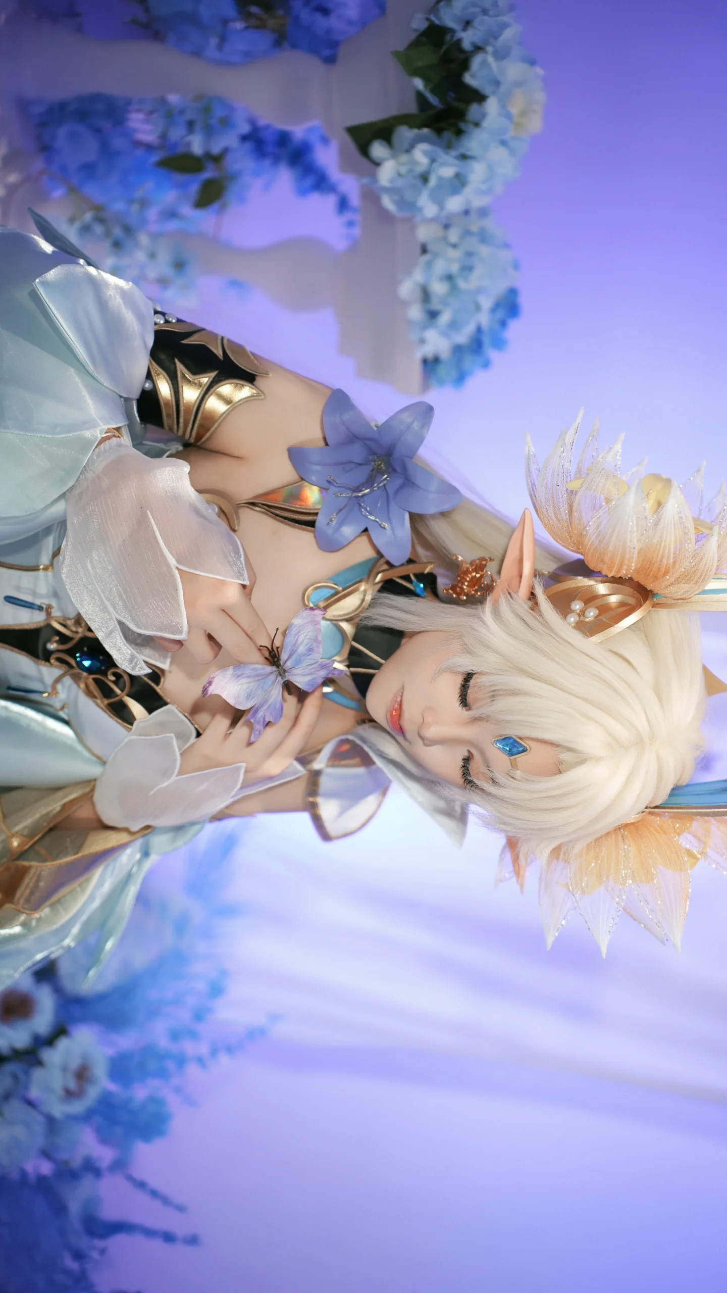 【貂蝉cos】王者荣耀的金色仲夏夜，在光影中沉溺 - 第4张