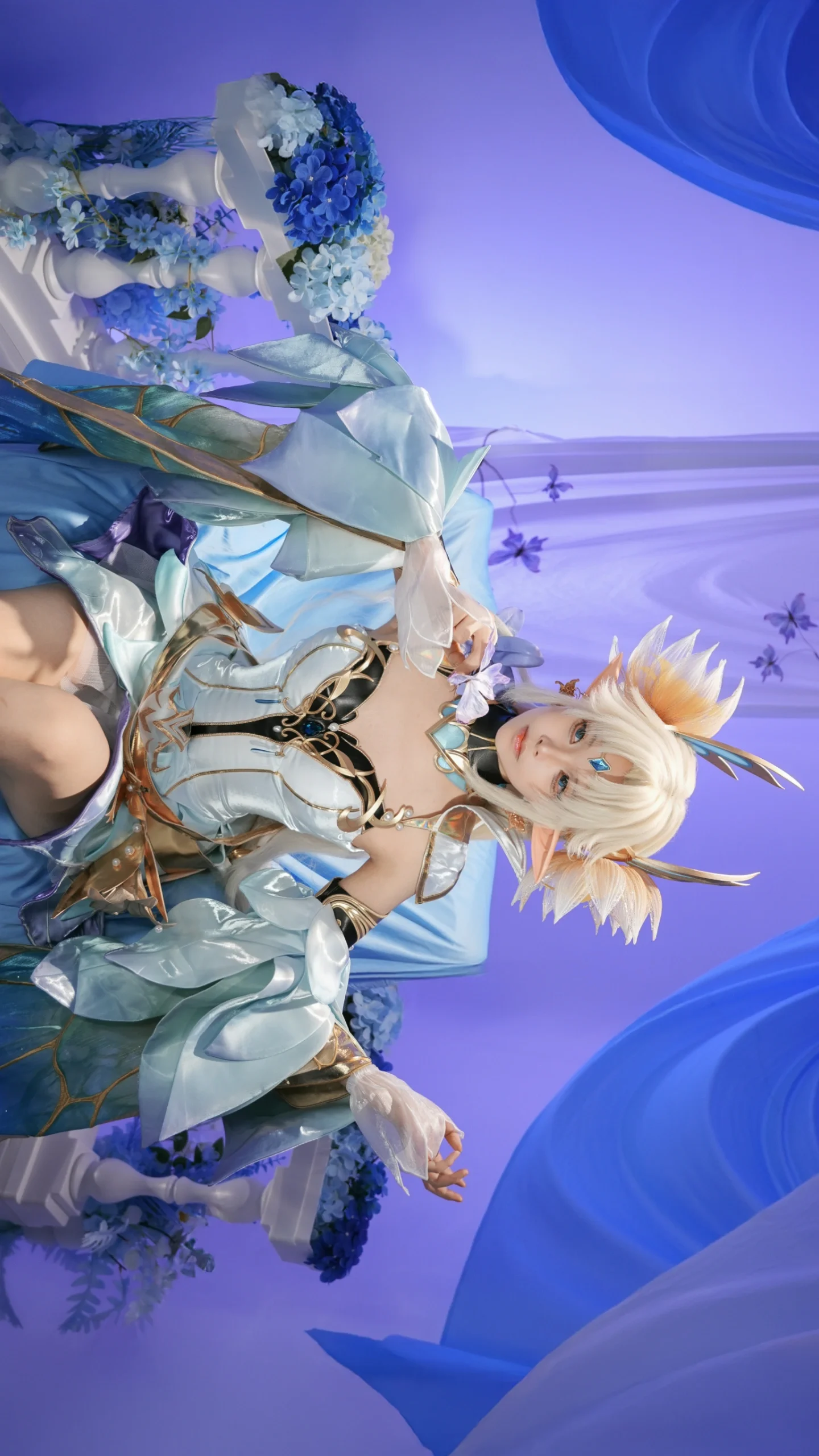 【貂蝉cos】王者荣耀的金色仲夏夜，在光影中沉溺 - 第5张