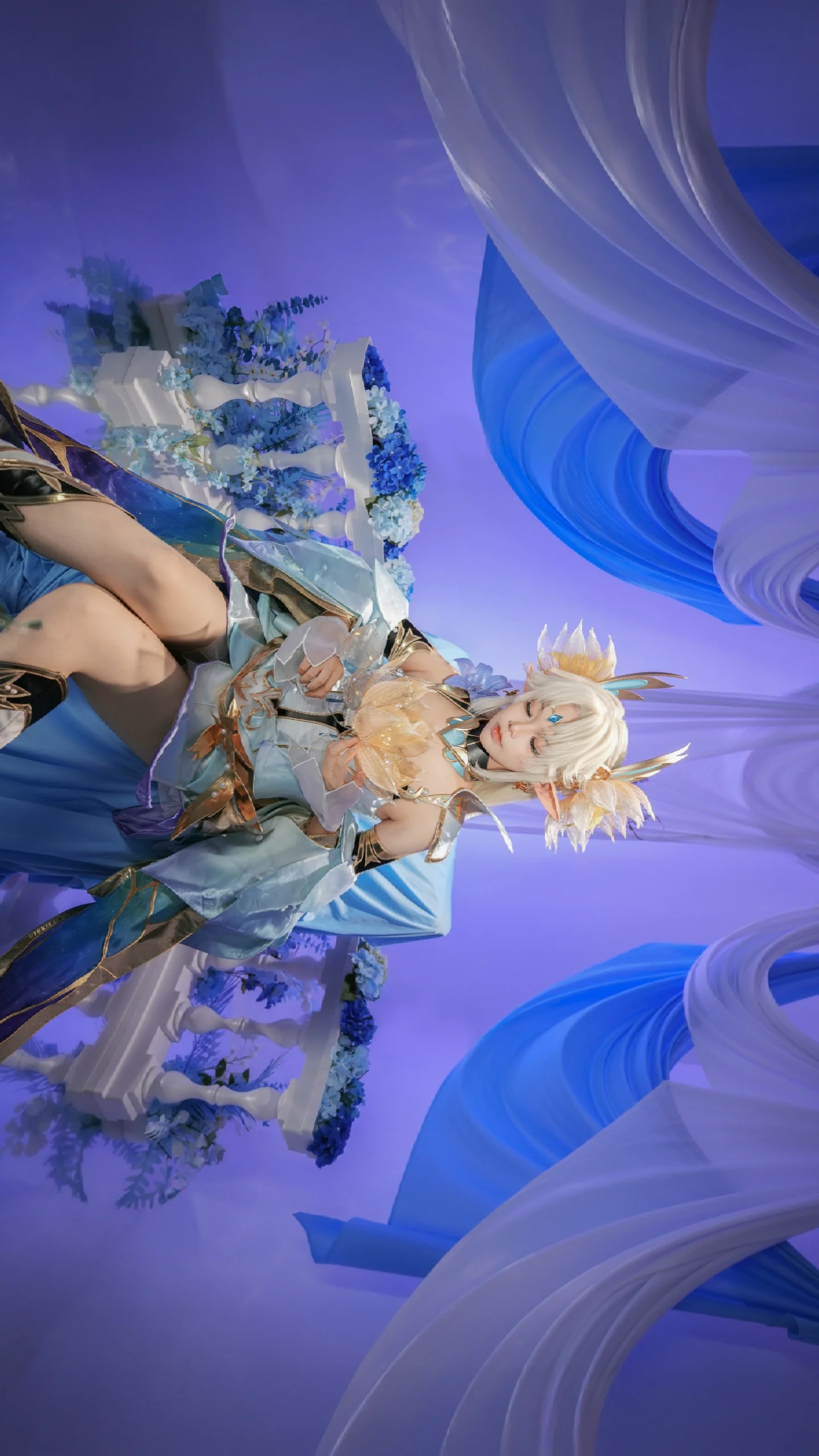 【貂蝉cos】王者荣耀的金色仲夏夜，在光影中沉溺 - 第9张