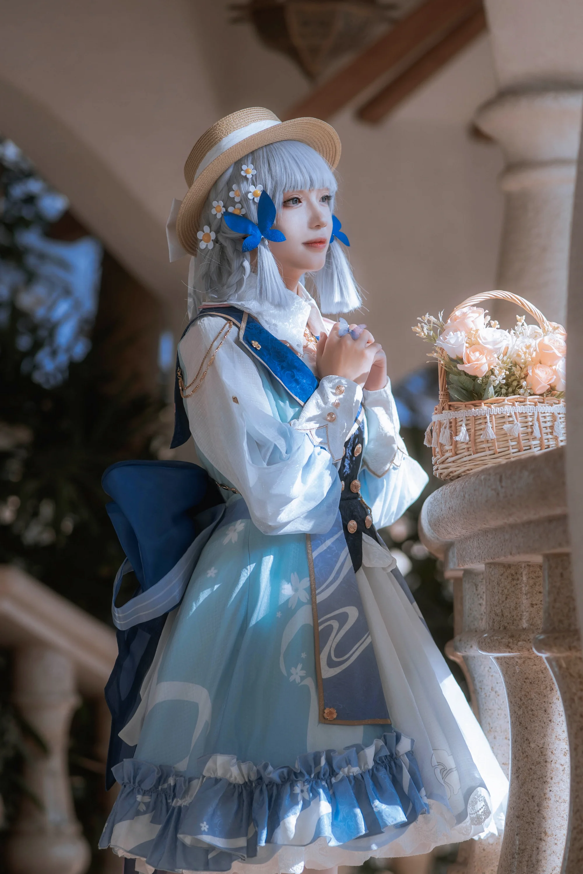 【神里绫华cos】原神花时来信，在花海中守护你的温柔 - 第15张
