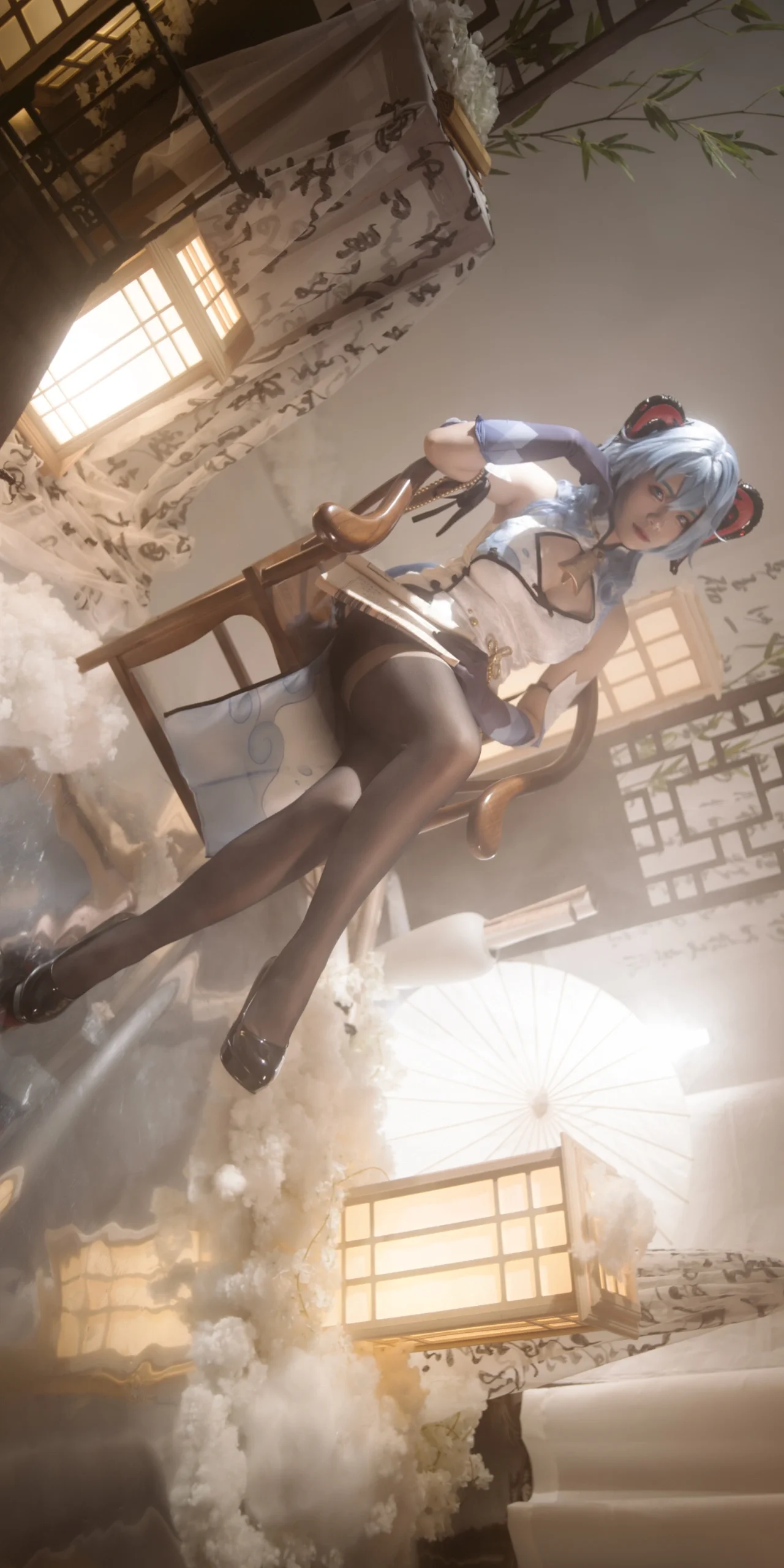 【甘雨cos】原神里的中式温婉与旗袍韵味 - 第10张