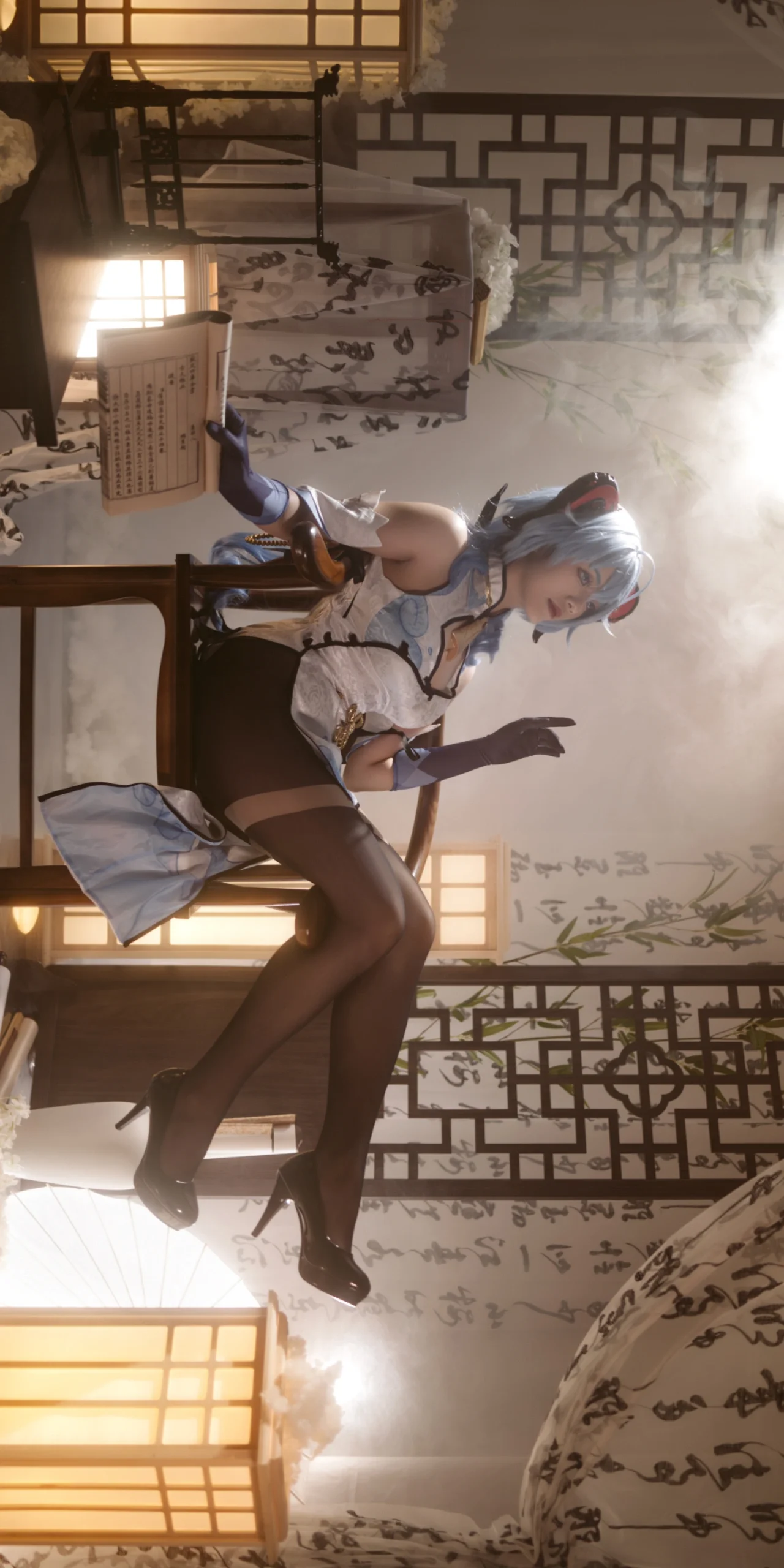 【甘雨cos】原神里的中式温婉与旗袍韵味 - 第4张