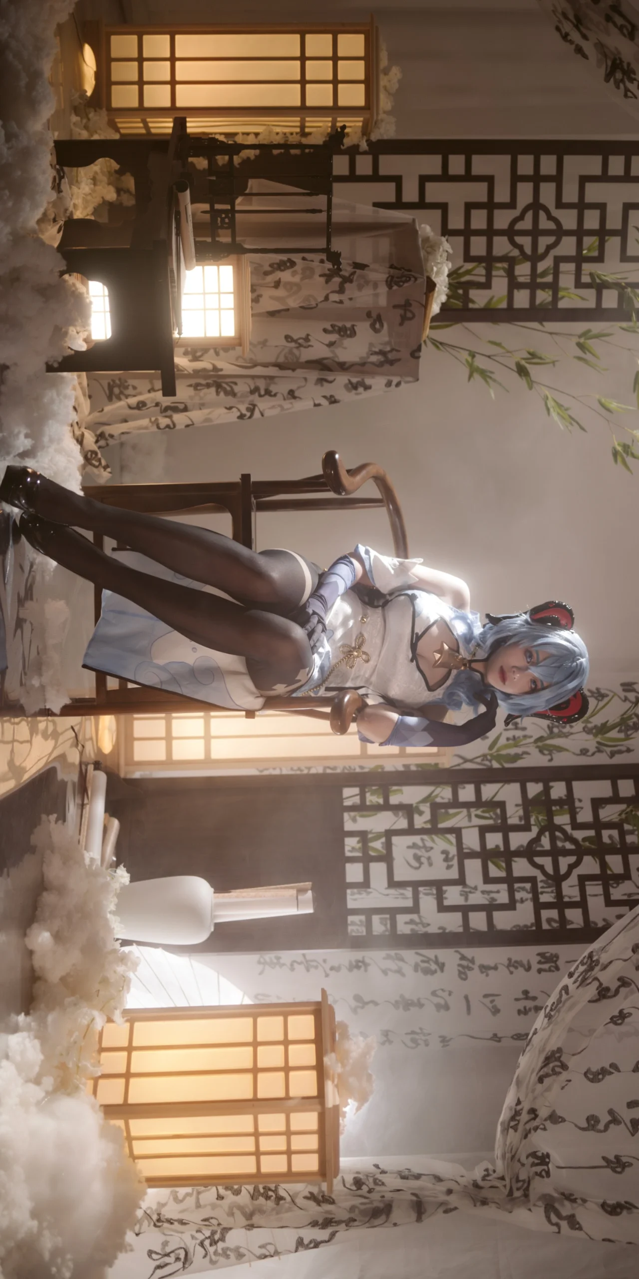 【甘雨cos】原神里的中式温婉与旗袍韵味 - 第6张
