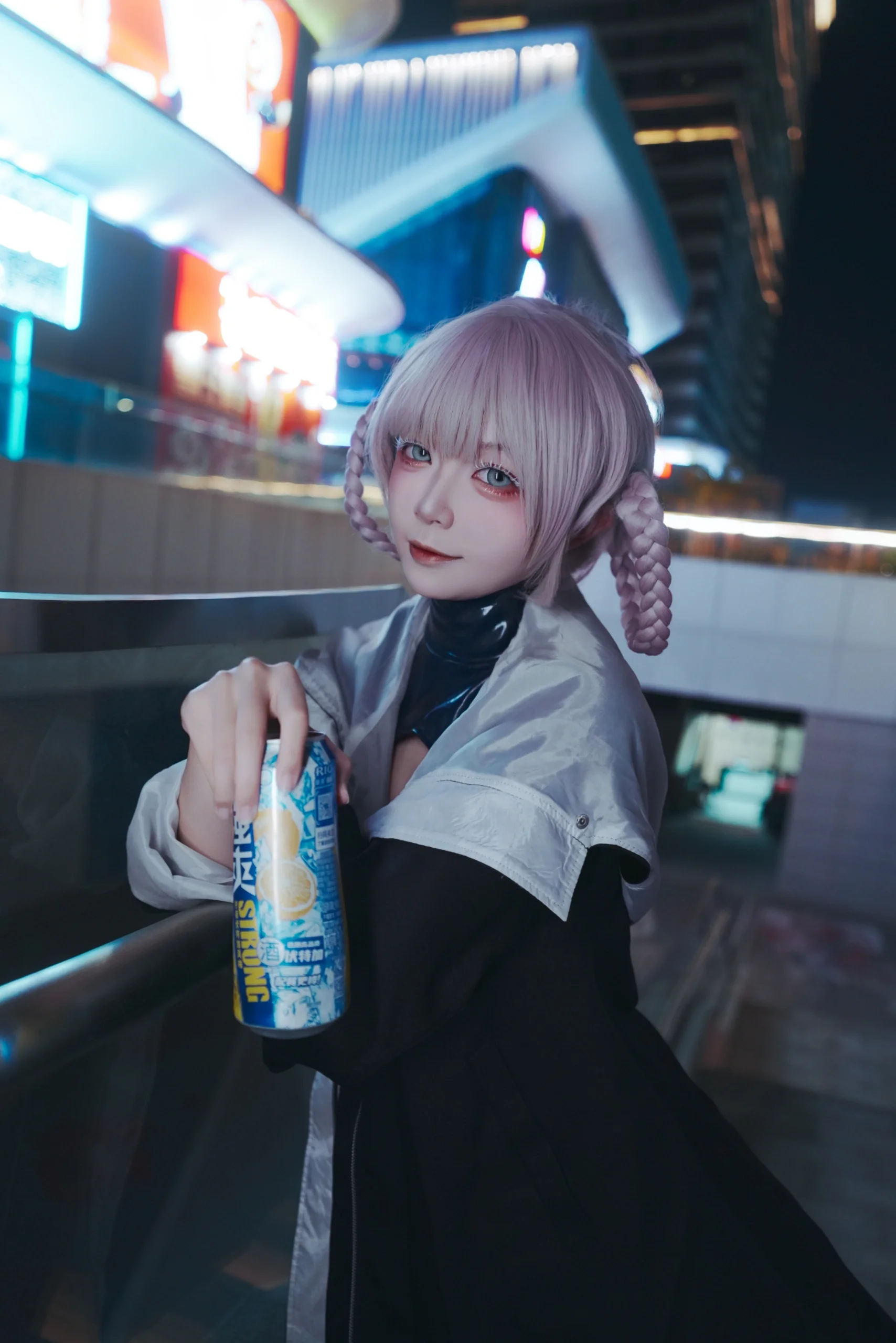 【七草荠cos】在城市霓虹中捕捉《彻夜之歌》的工业美学 - 第4张