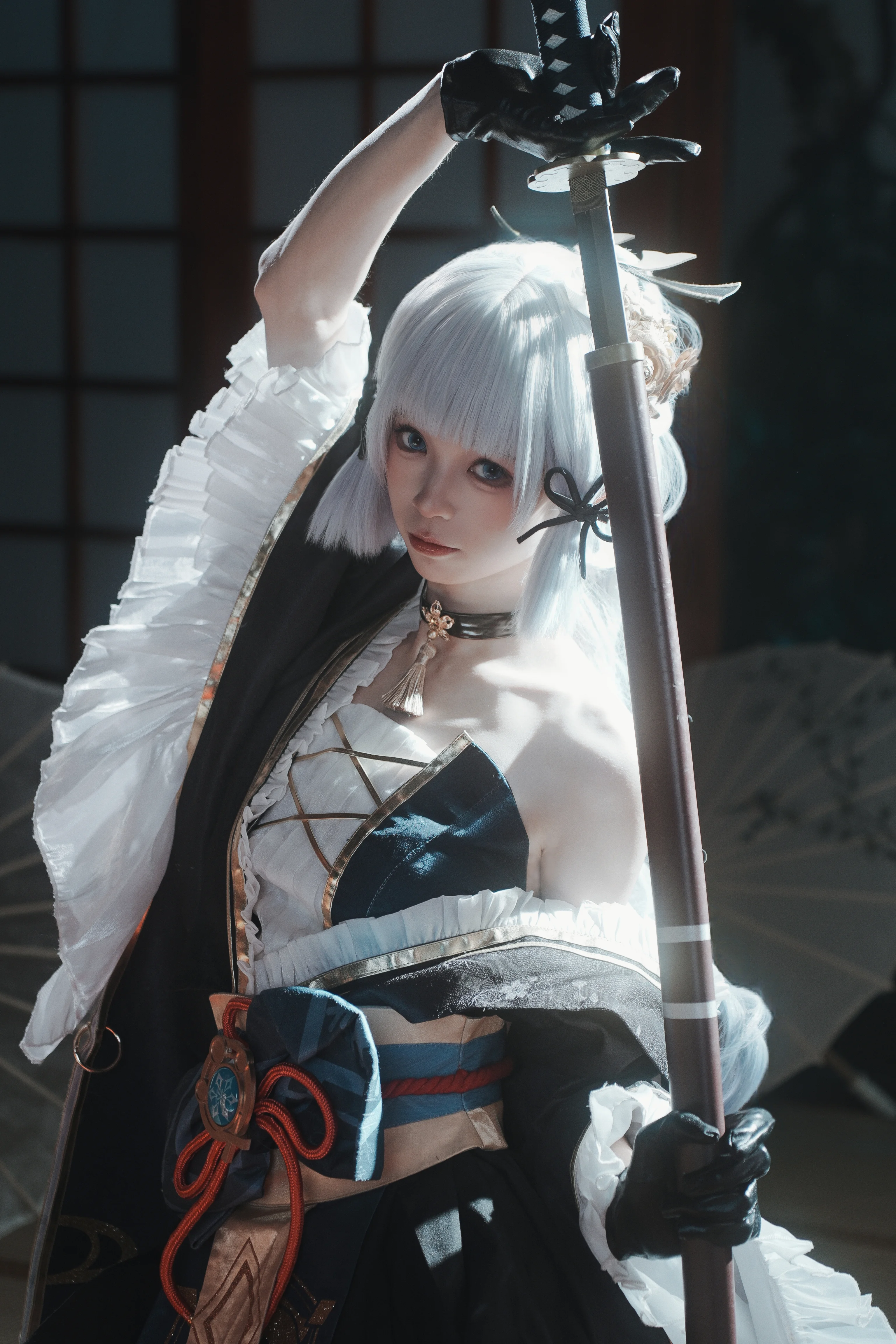 【神里绫华cos】捕捉稻妻深处的清冷与优雅 - 第 4 张