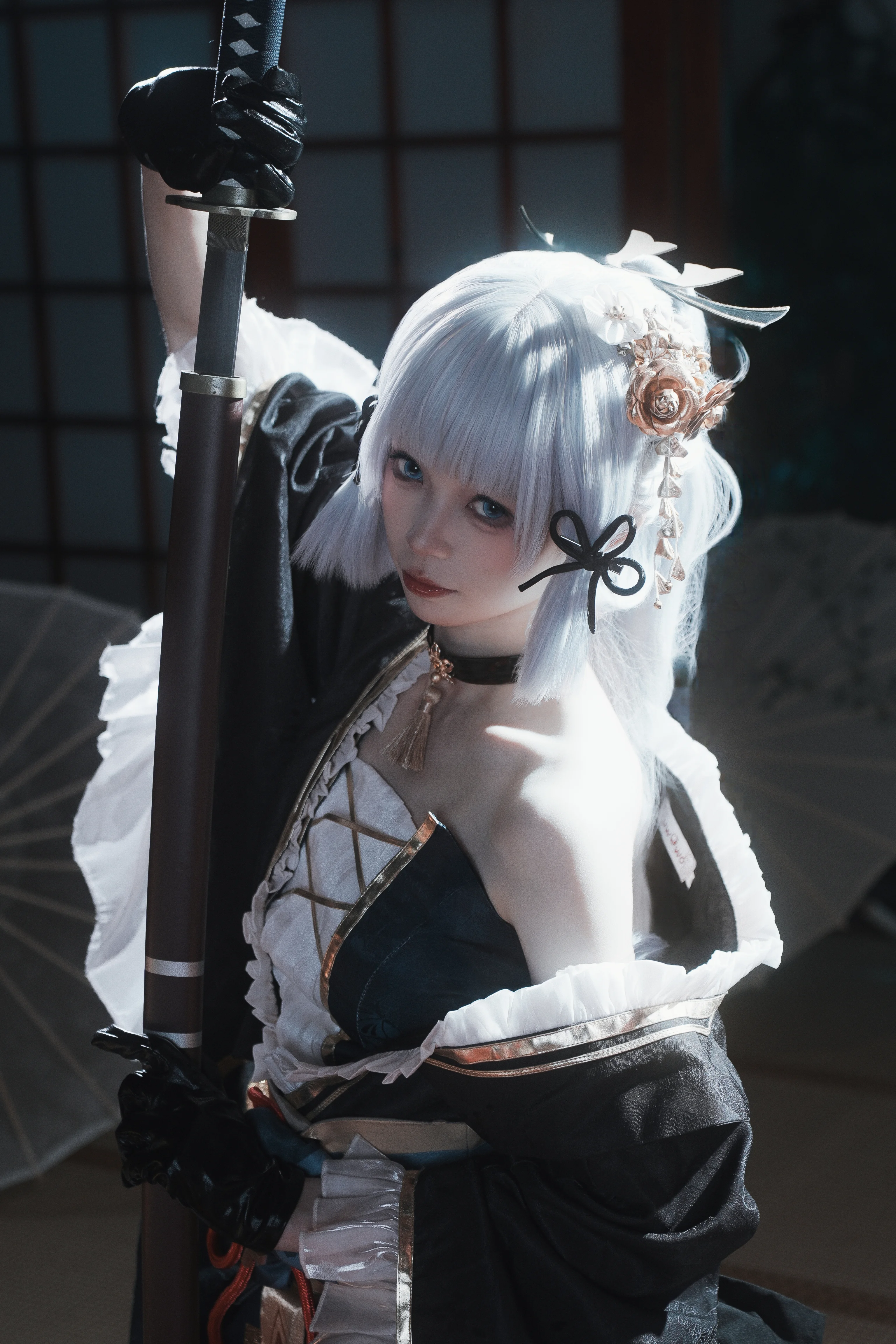【神里绫华cos】捕捉稻妻深处的清冷与优雅 - 第 5 张