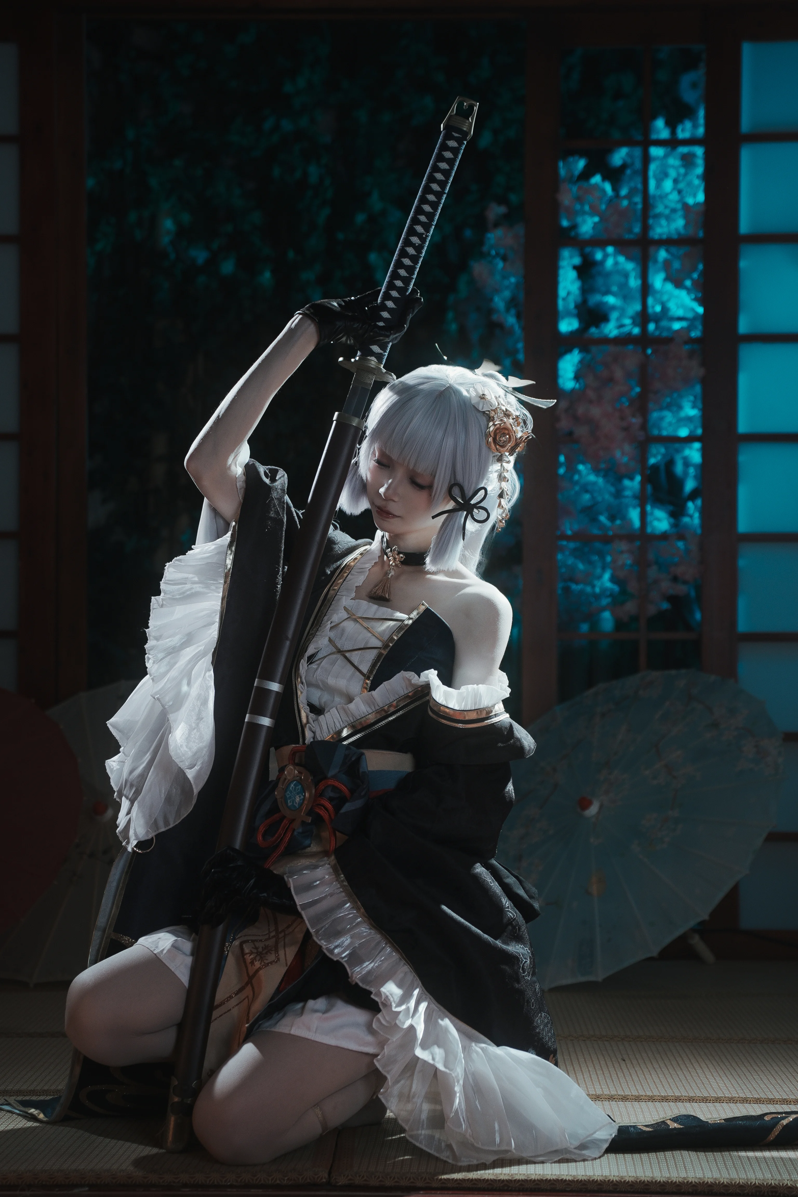 【神里绫华cos】捕捉稻妻深处的清冷与优雅 - 第 6 张