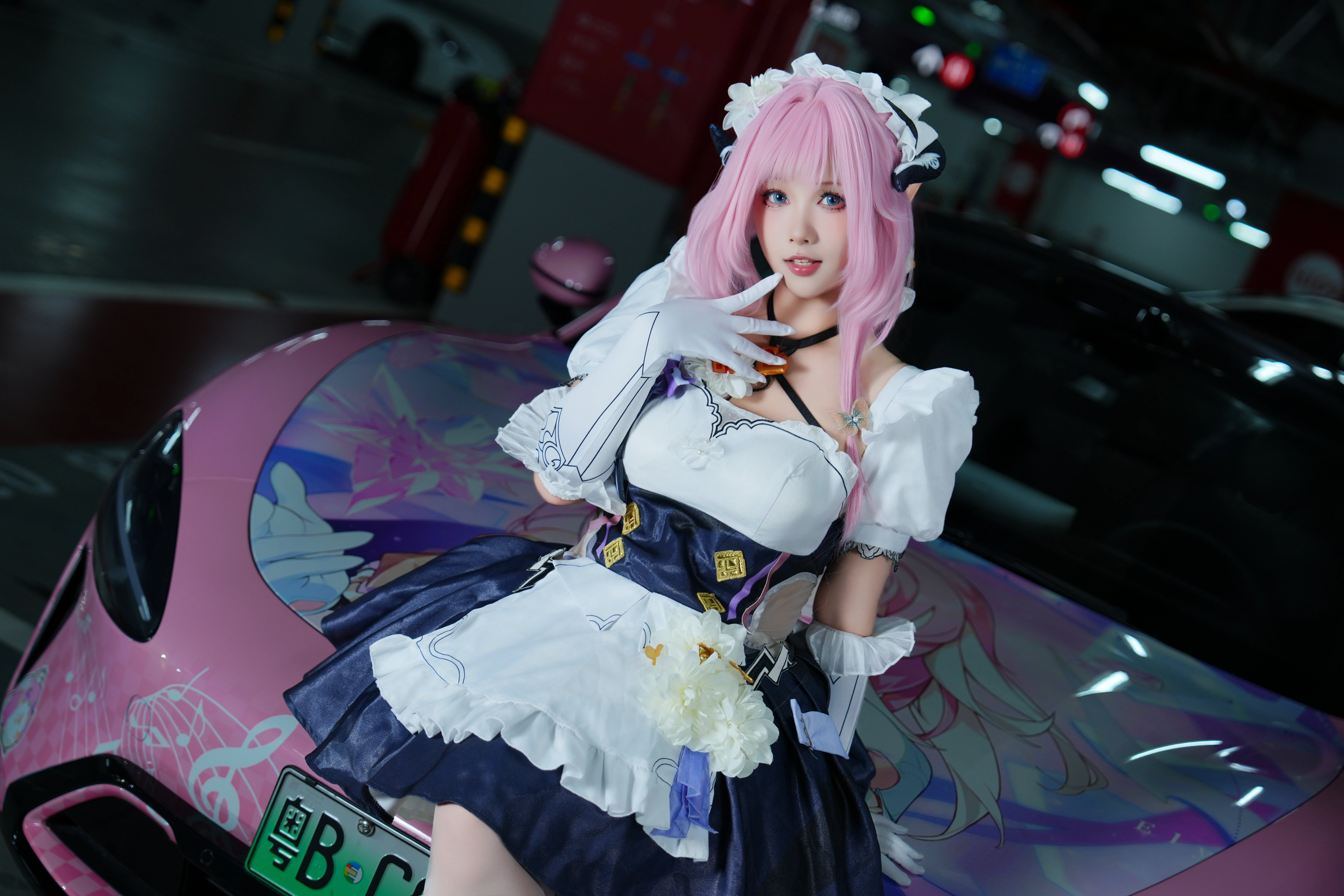 【爱莉希雅cos】崩坏3里的粉色妖精小姐与痛车日常 - 第 12 张