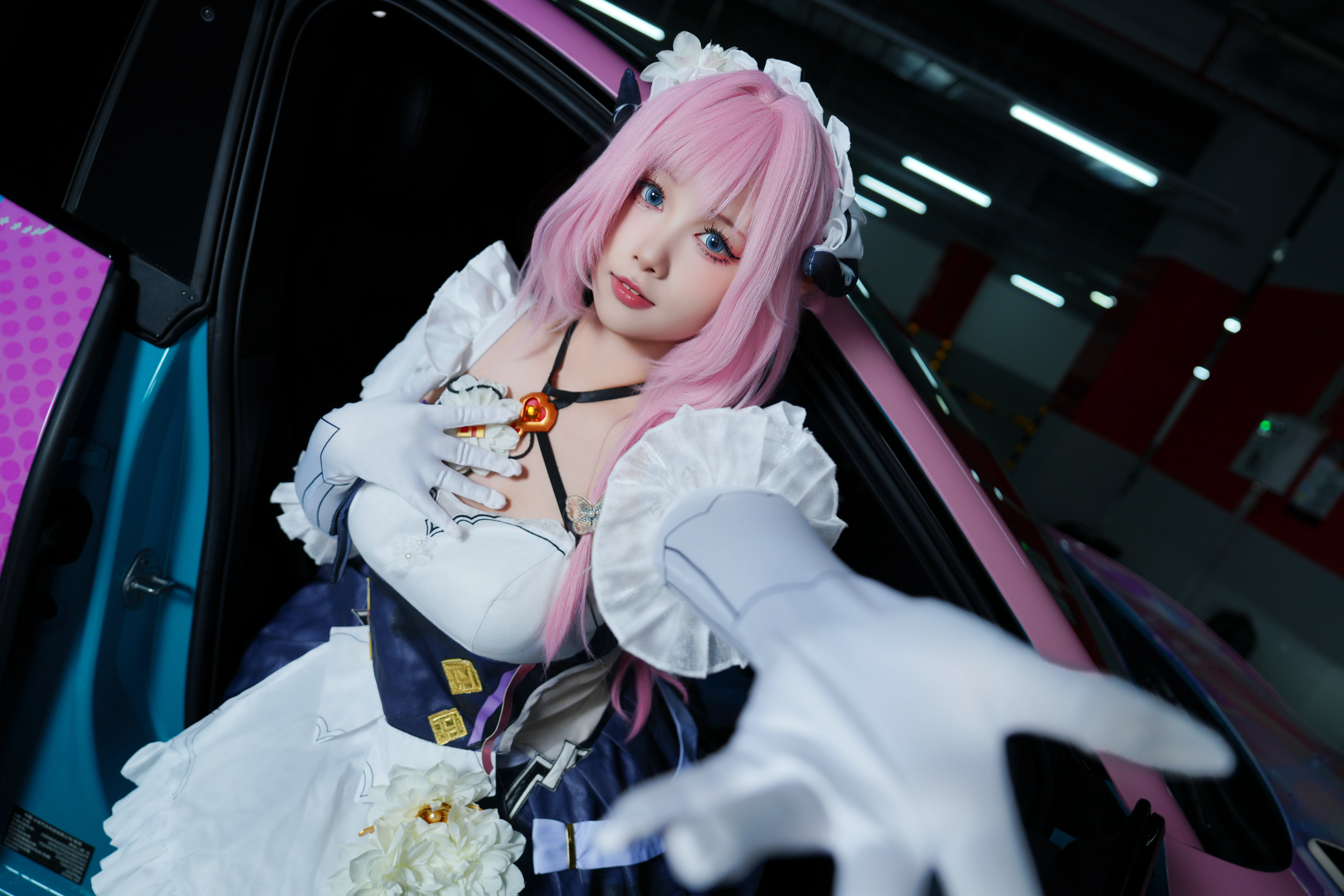 【爱莉希雅cos】崩坏3里的粉色妖精小姐与痛车日常 - 第 9 张