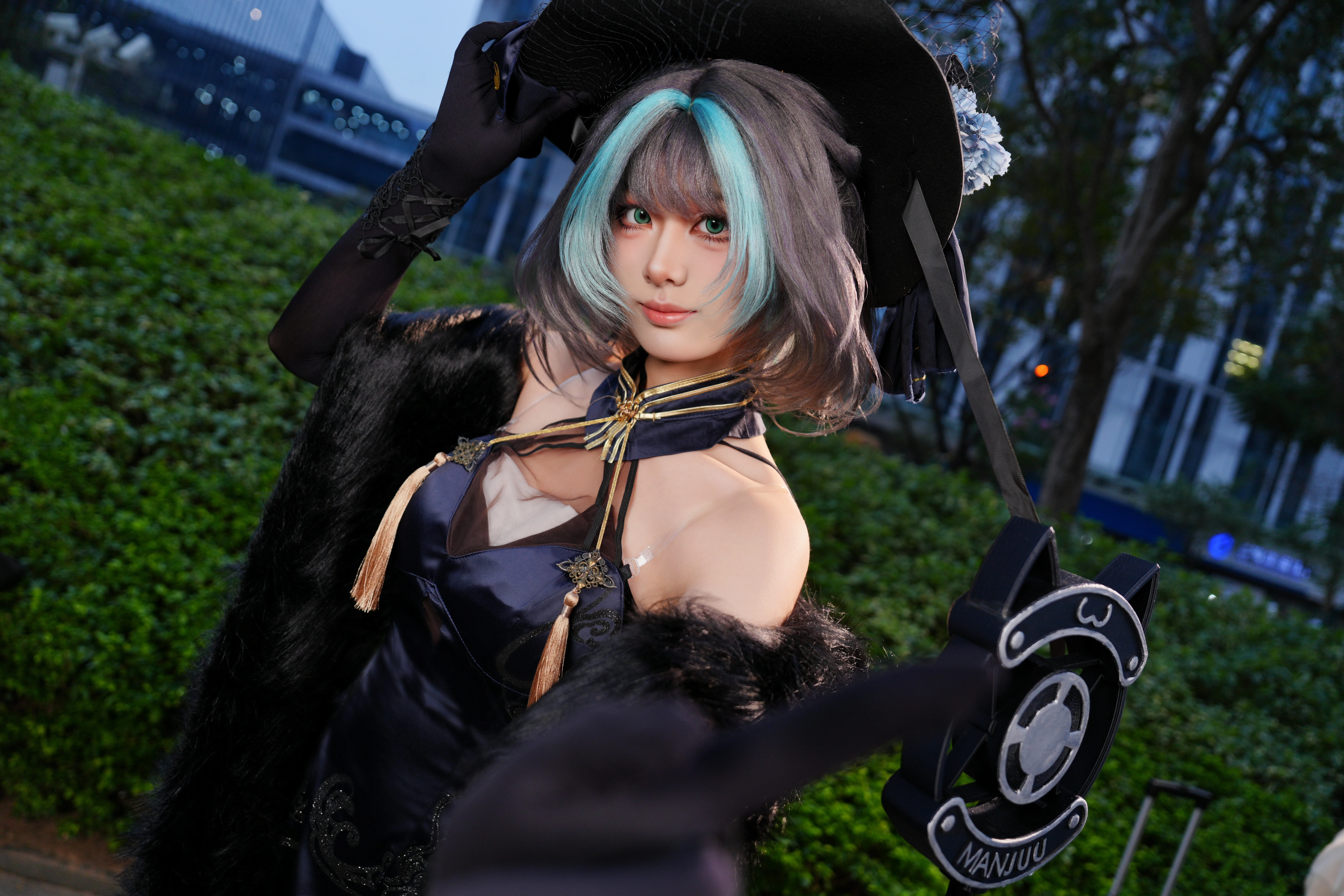 【柴郡cos】碧蓝航线柴郡音乐绚烂，萤火虫外场随拍
