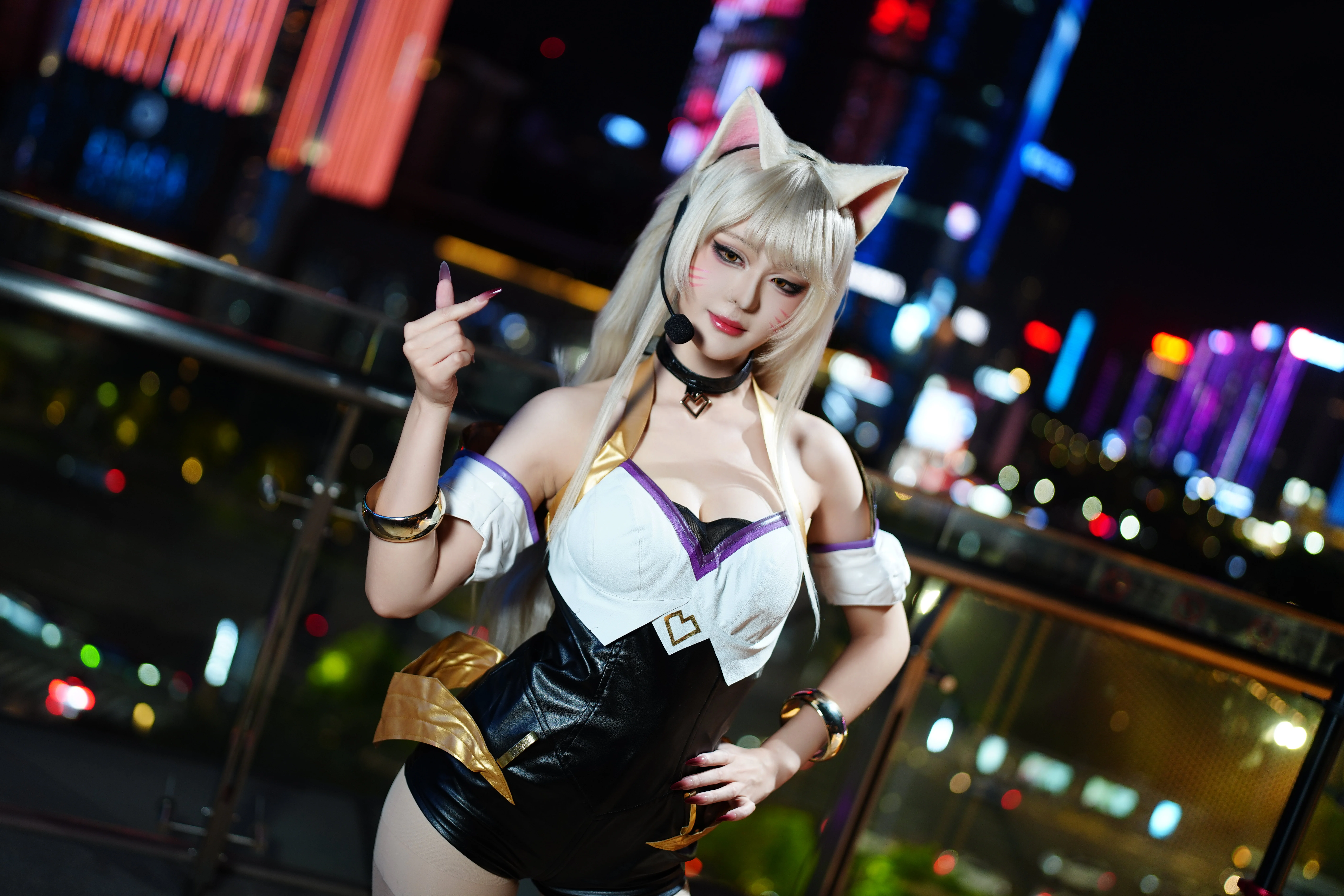 [Ahri cosplay] League of Legends K/DA Ahri: The Fox-Eared Phantom Under the Night Sky - Image 6